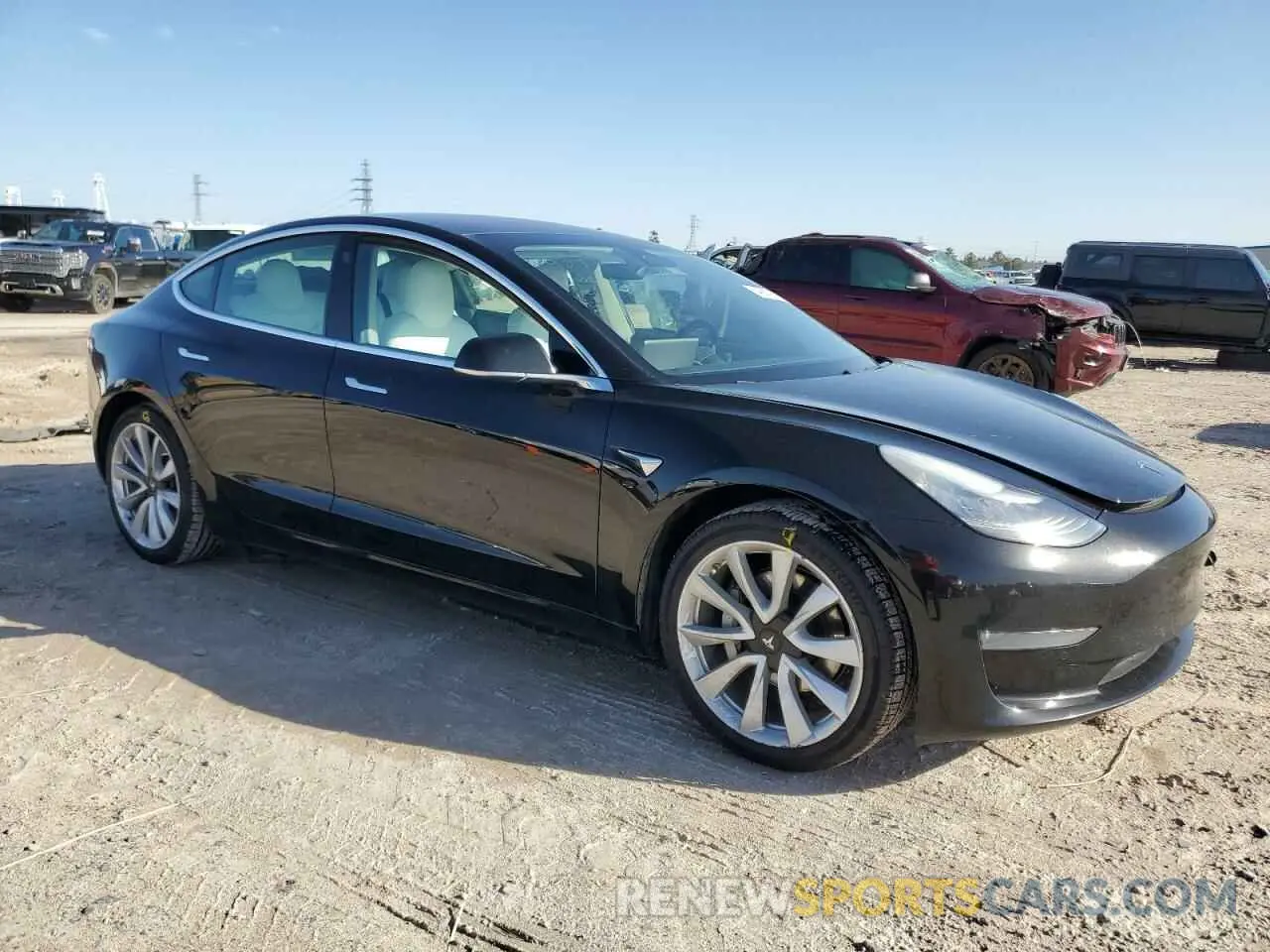 4 Photograph of a damaged car 5YJ3E1EA6KF302273 TESLA MODEL 3 2019