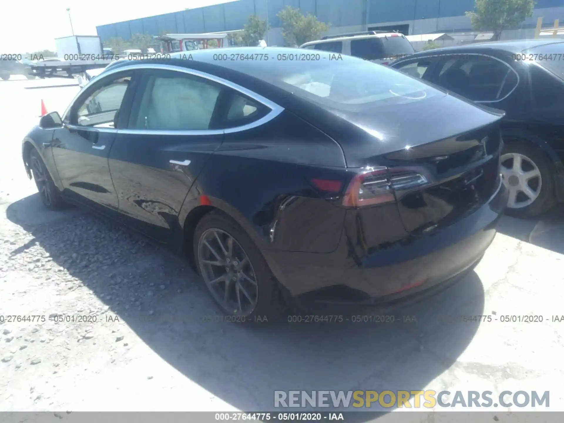 3 Photograph of a damaged car 5YJ3E1EA6KF305528 TESLA MODEL 3 2019