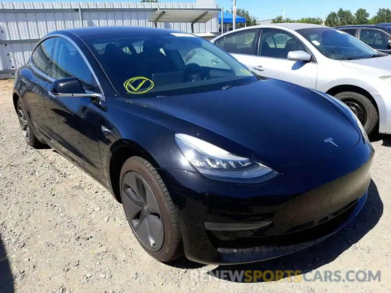 1 Photograph of a damaged car 5YJ3E1EA6KF305951 TESLA MODEL 3 2019