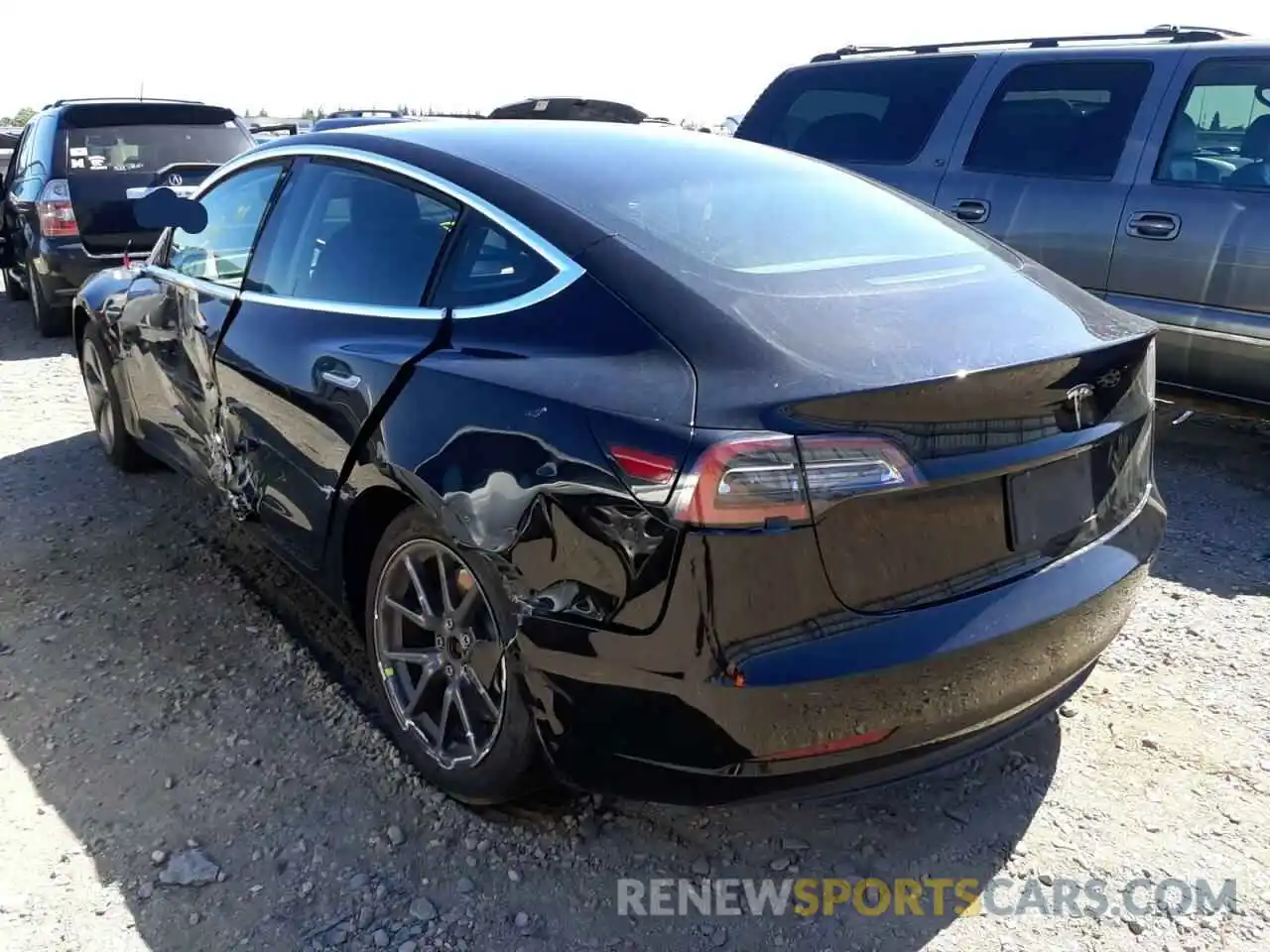 3 Photograph of a damaged car 5YJ3E1EA6KF305951 TESLA MODEL 3 2019