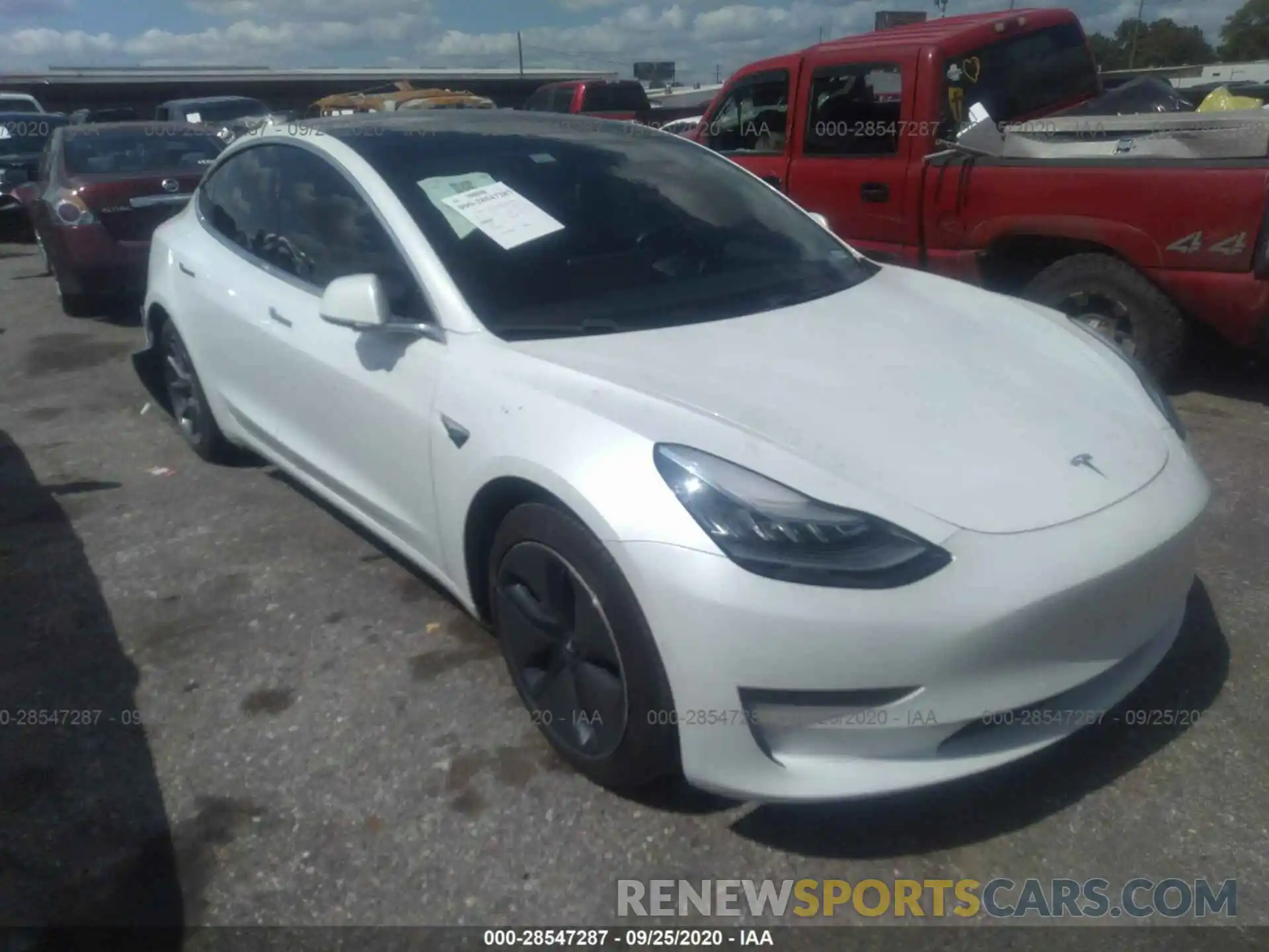 1 Photograph of a damaged car 5YJ3E1EA6KF310194 TESLA MODEL 3 2019