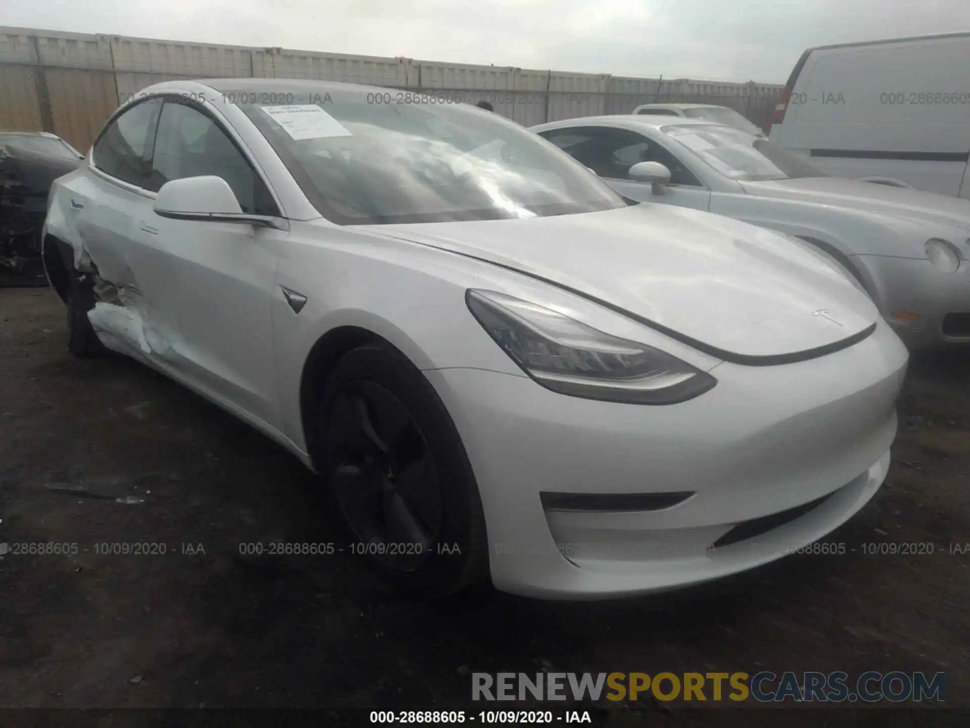 1 Photograph of a damaged car 5YJ3E1EA6KF310289 TESLA MODEL 3 2019