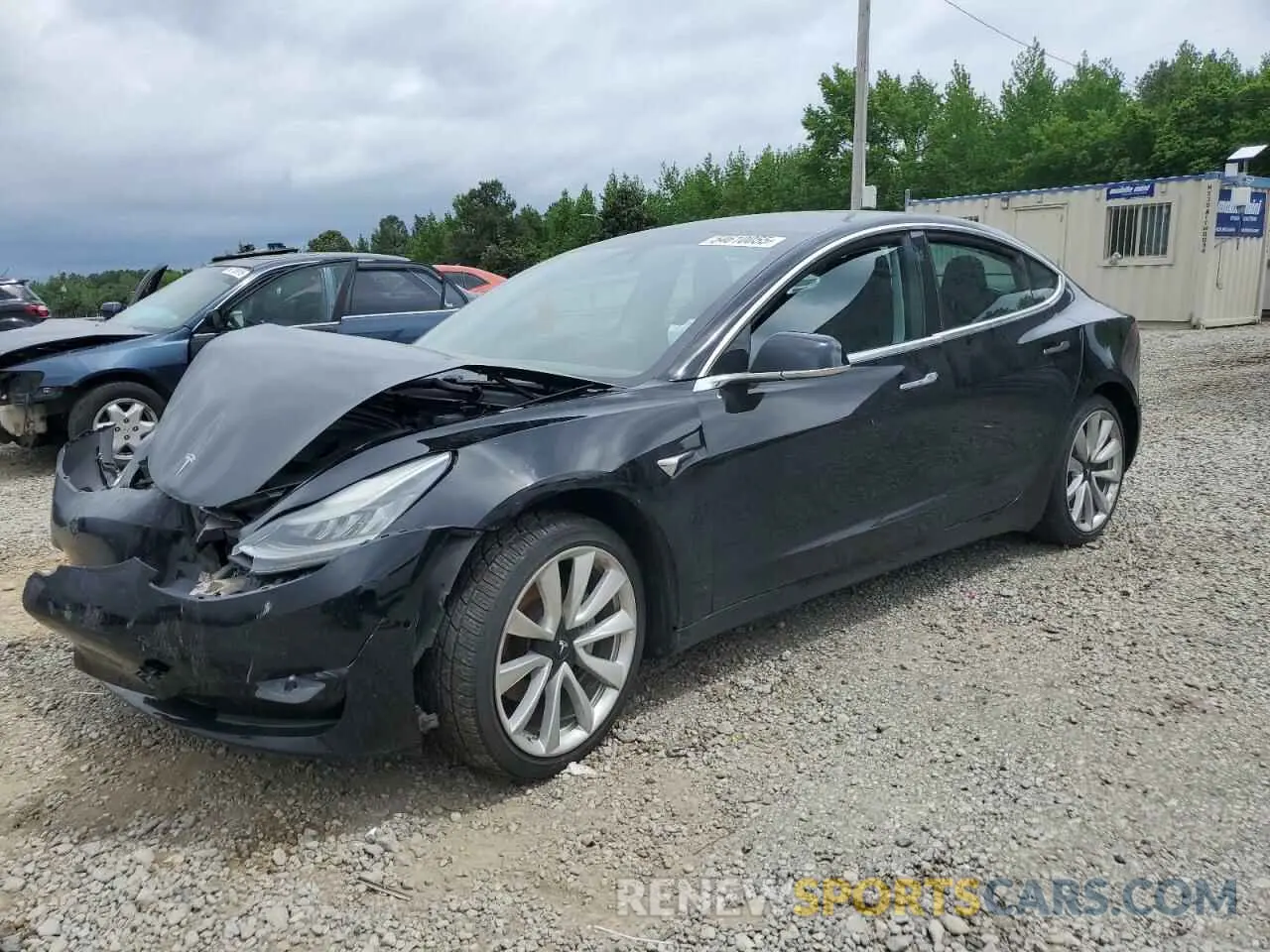 1 Photograph of a damaged car 5YJ3E1EA6KF310938 TESLA MODEL 3 2019