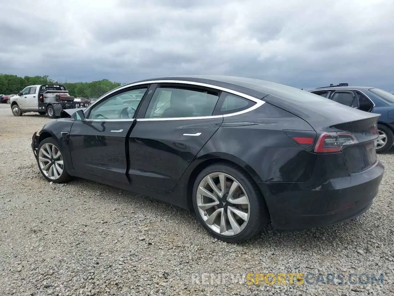 2 Photograph of a damaged car 5YJ3E1EA6KF310938 TESLA MODEL 3 2019
