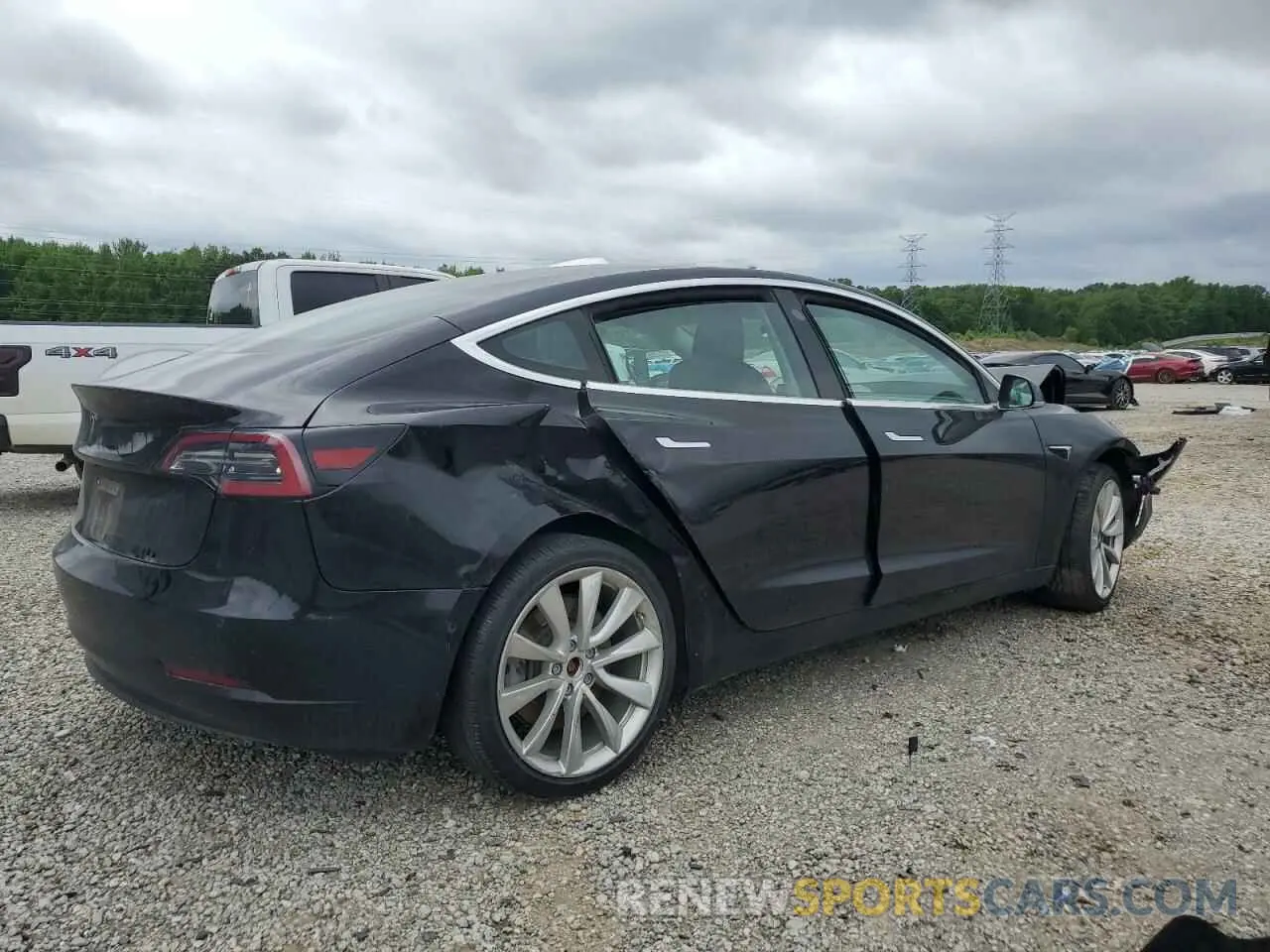 3 Photograph of a damaged car 5YJ3E1EA6KF310938 TESLA MODEL 3 2019