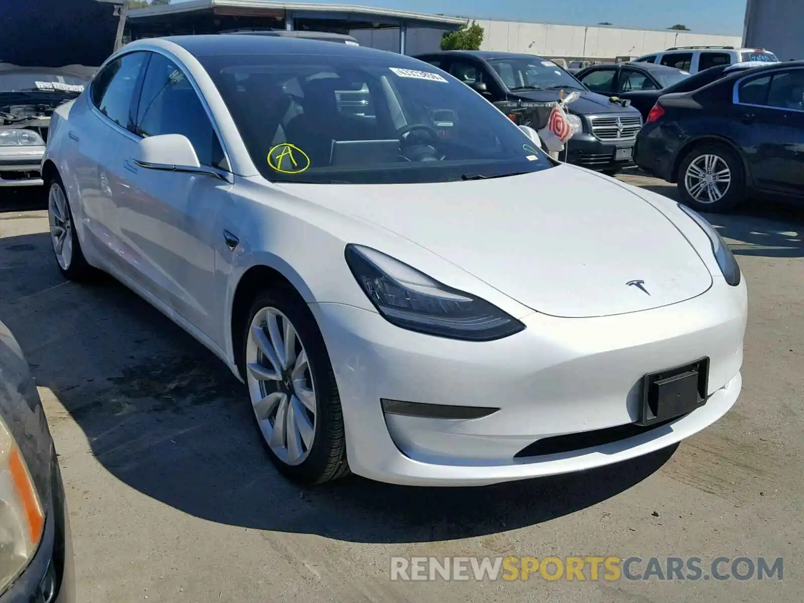 1 Photograph of a damaged car 5YJ3E1EA6KF311717 TESLA MODEL 3 2019