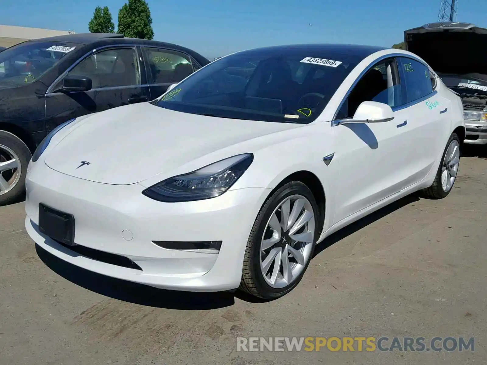 2 Photograph of a damaged car 5YJ3E1EA6KF311717 TESLA MODEL 3 2019