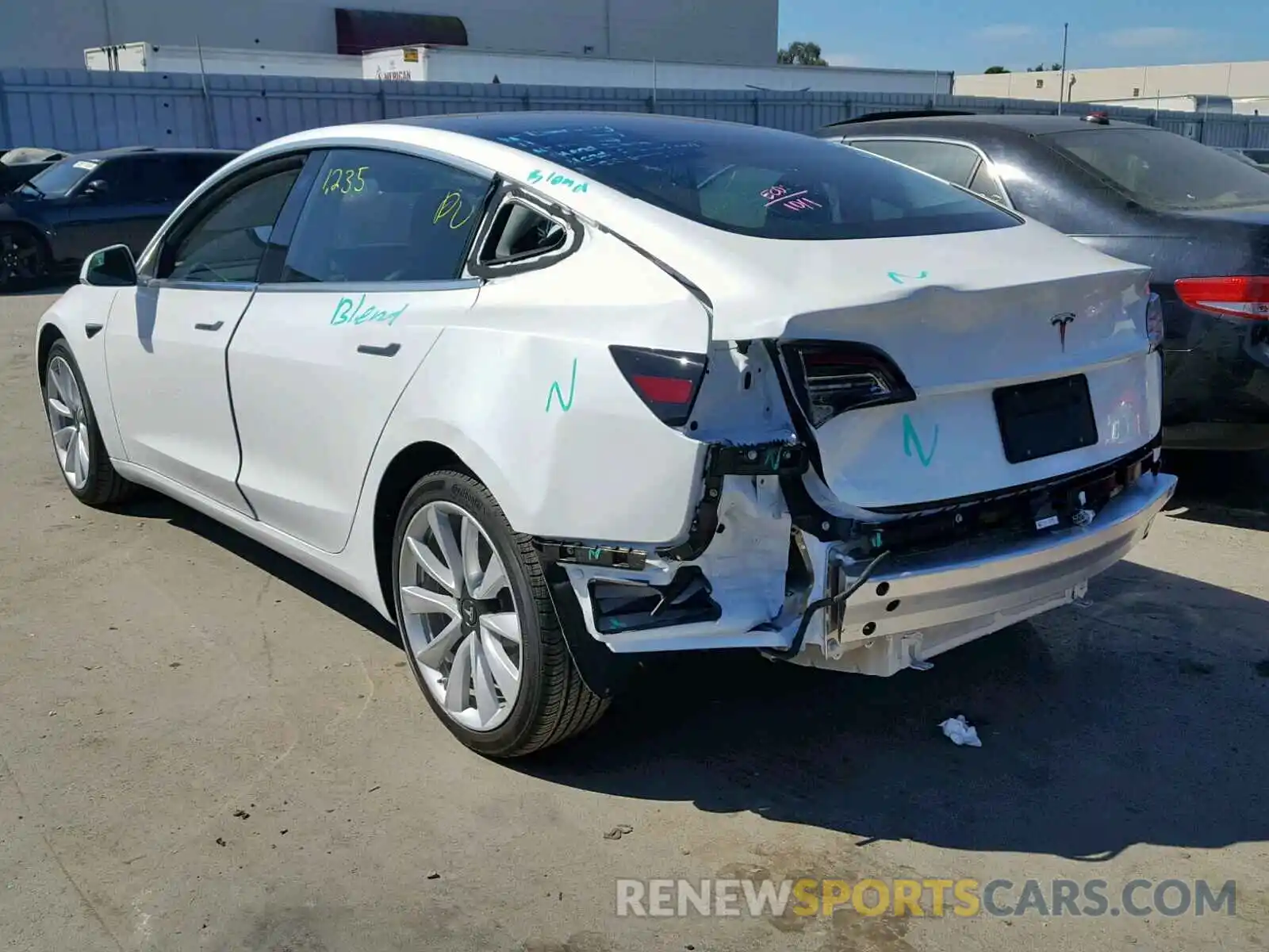 3 Photograph of a damaged car 5YJ3E1EA6KF311717 TESLA MODEL 3 2019