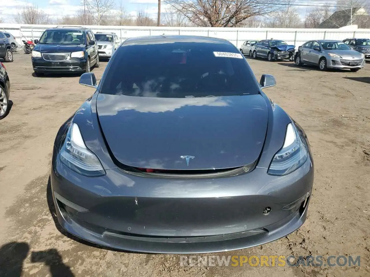 5 Photograph of a damaged car 5YJ3E1EA6KF312754 TESLA MODEL 3 2019