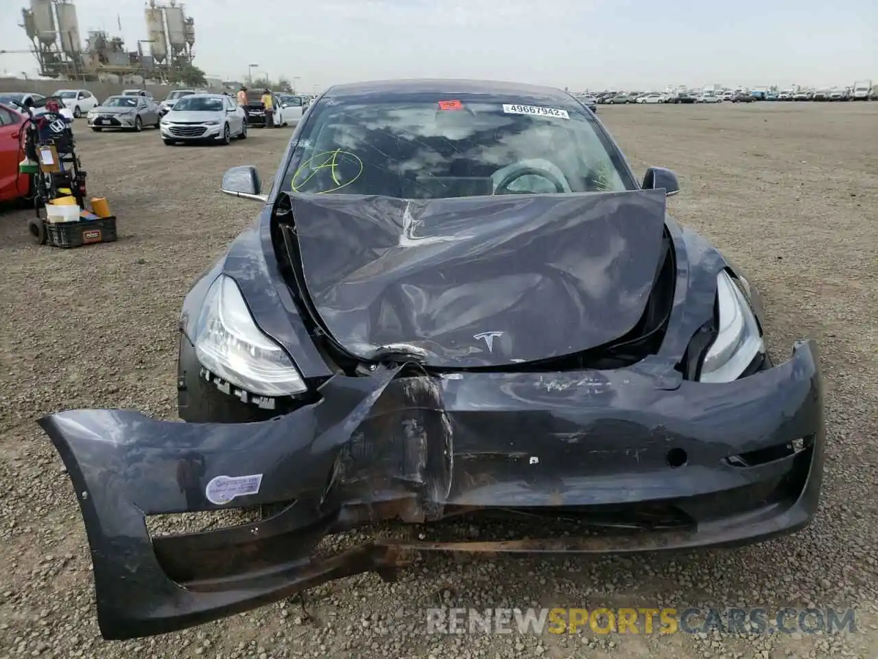 9 Photograph of a damaged car 5YJ3E1EA6KF314410 TESLA MODEL 3 2019