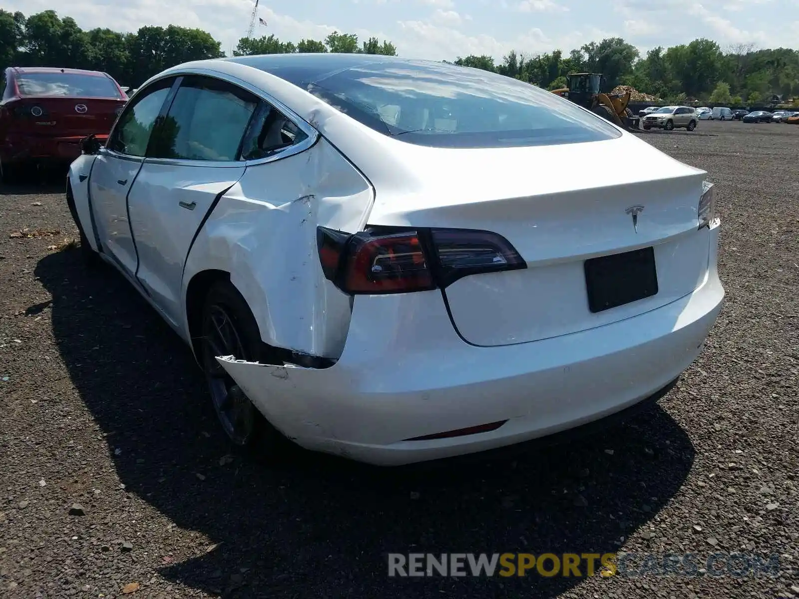 3 Photograph of a damaged car 5YJ3E1EA6KF317436 TESLA MODEL 3 2019