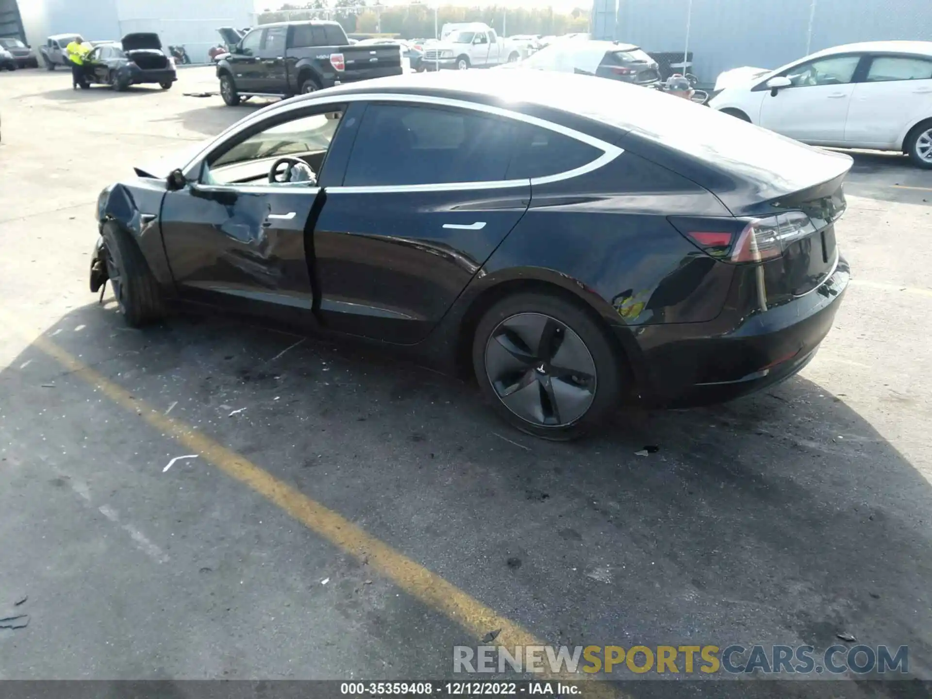 3 Photograph of a damaged car 5YJ3E1EA6KF321602 TESLA MODEL 3 2019