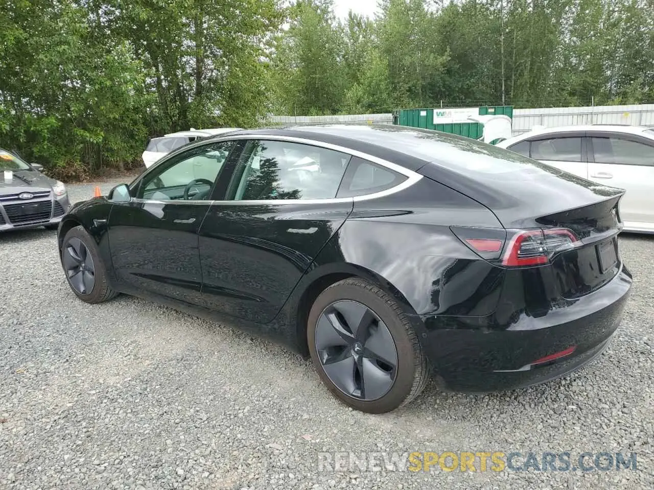 2 Photograph of a damaged car 5YJ3E1EA6KF324225 TESLA MODEL 3 2019