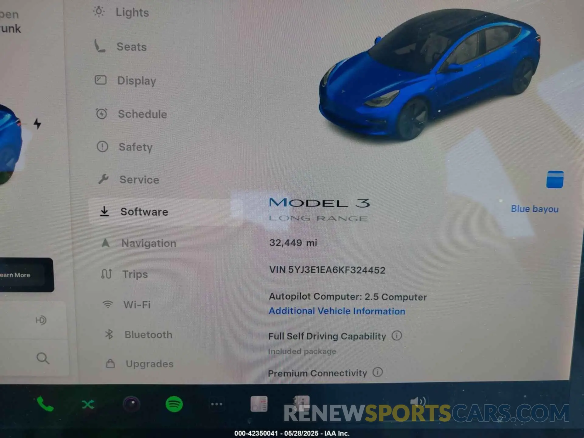 7 Photograph of a damaged car 5YJ3E1EA6KF324452 TESLA MODEL 3 2019