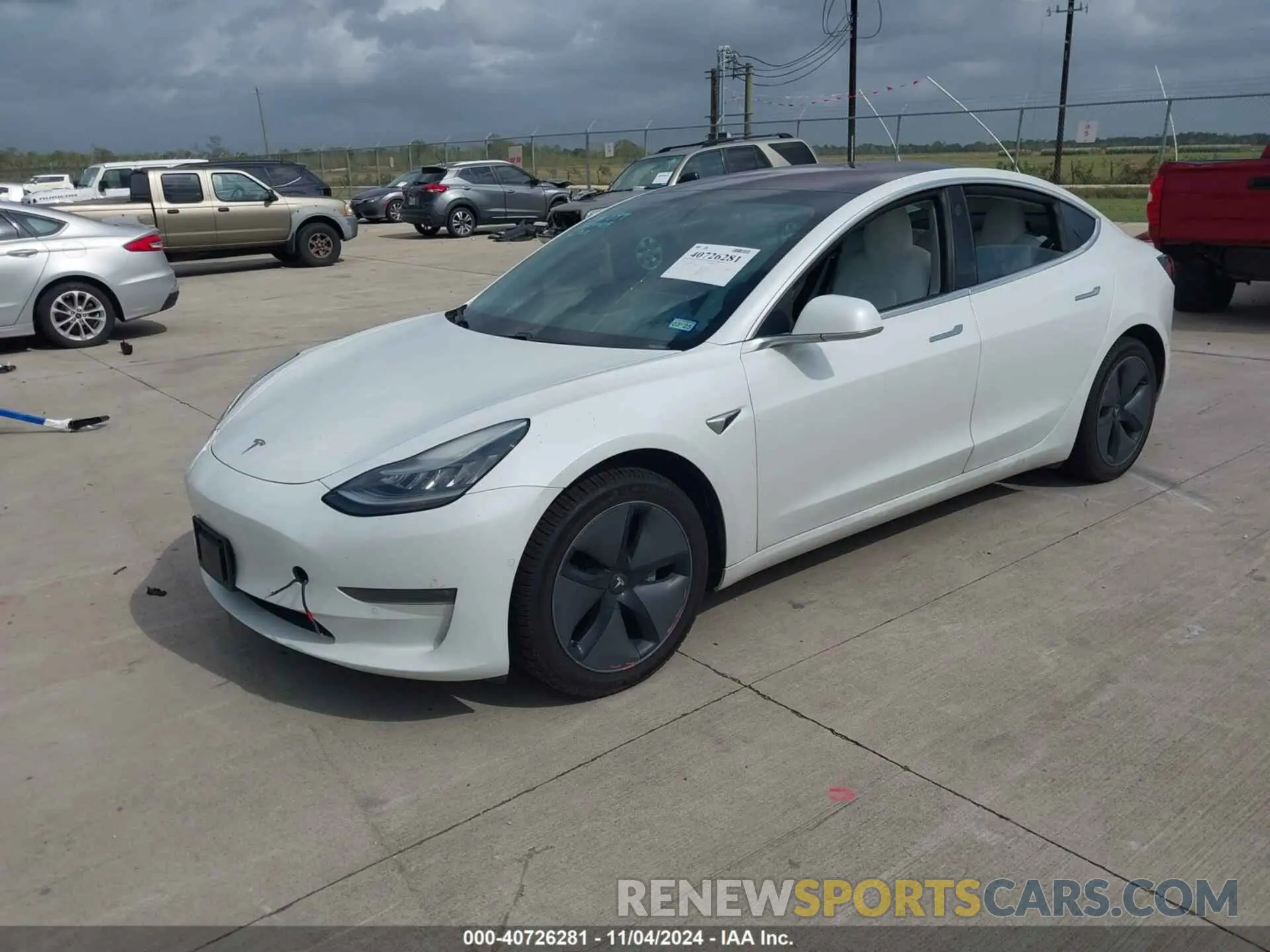 2 Photograph of a damaged car 5YJ3E1EA6KF324483 TESLA MODEL 3 2019