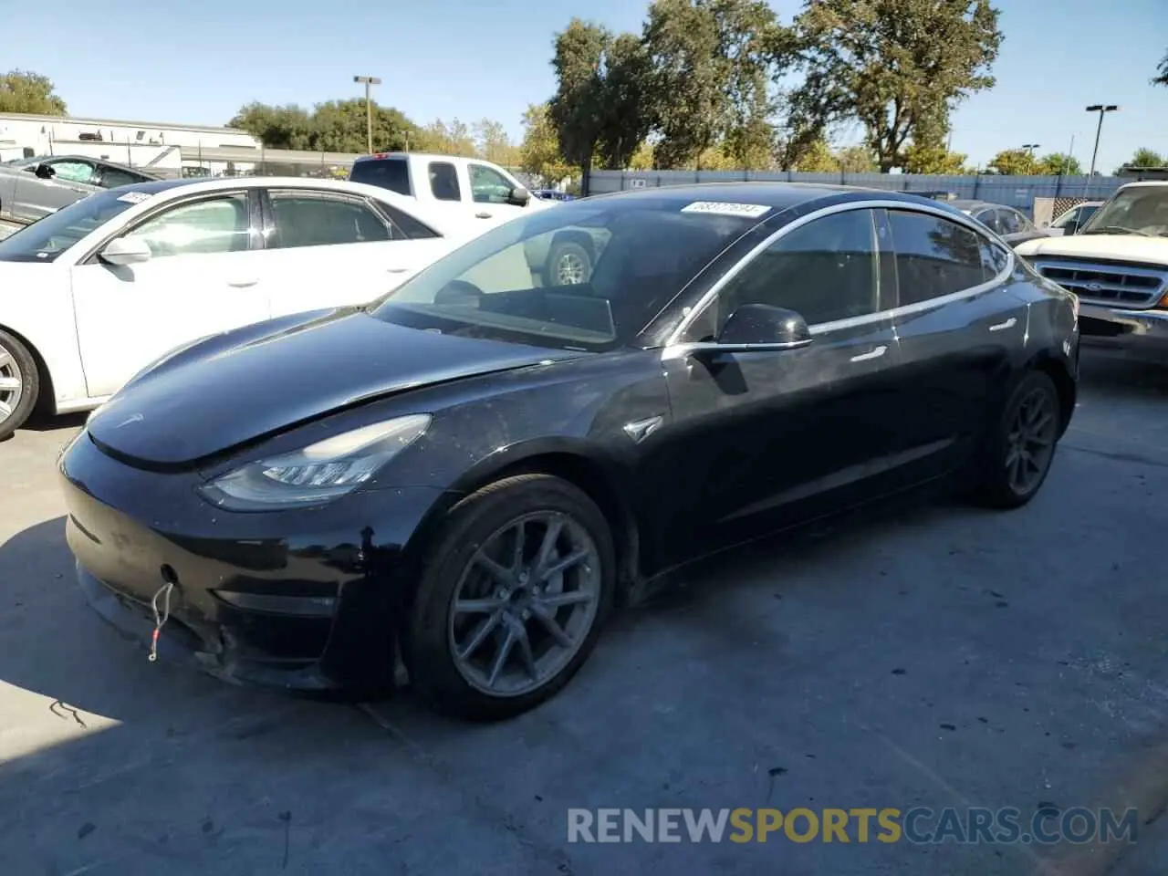 1 Photograph of a damaged car 5YJ3E1EA6KF325178 TESLA MODEL 3 2019