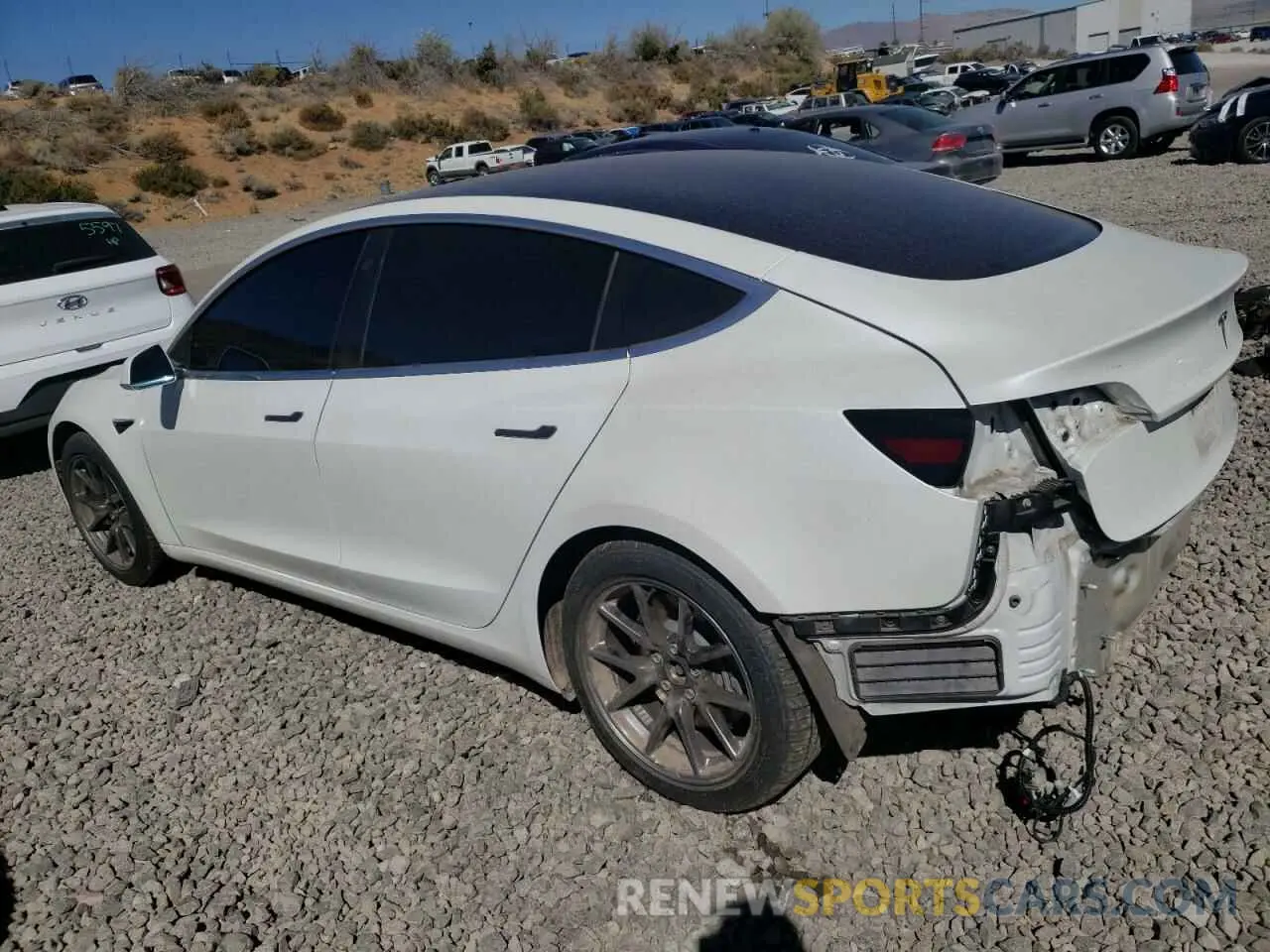 2 Photograph of a damaged car 5YJ3E1EA6KF326685 TESLA MODEL 3 2019