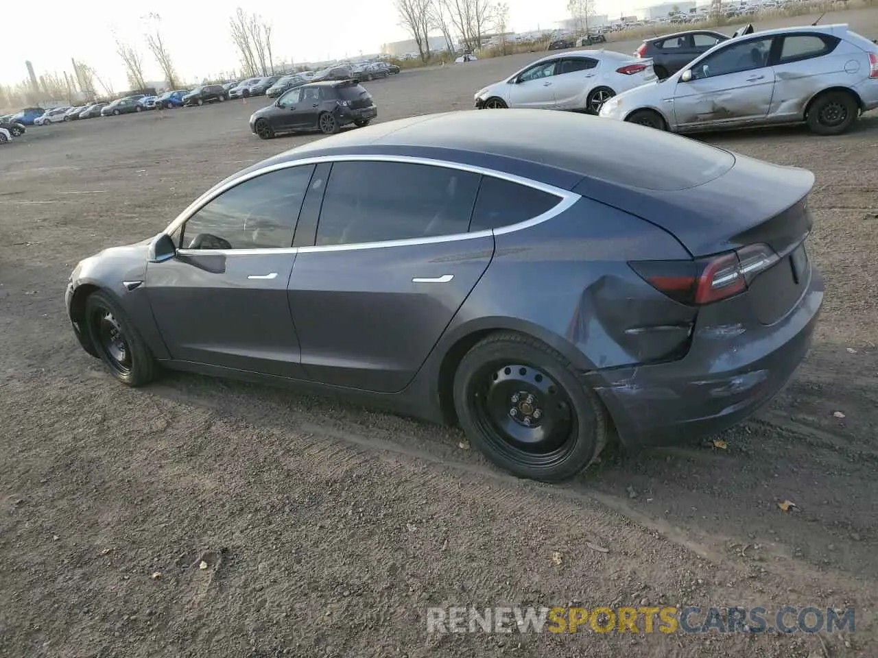 2 Photograph of a damaged car 5YJ3E1EA6KF326802 TESLA MODEL 3 2019