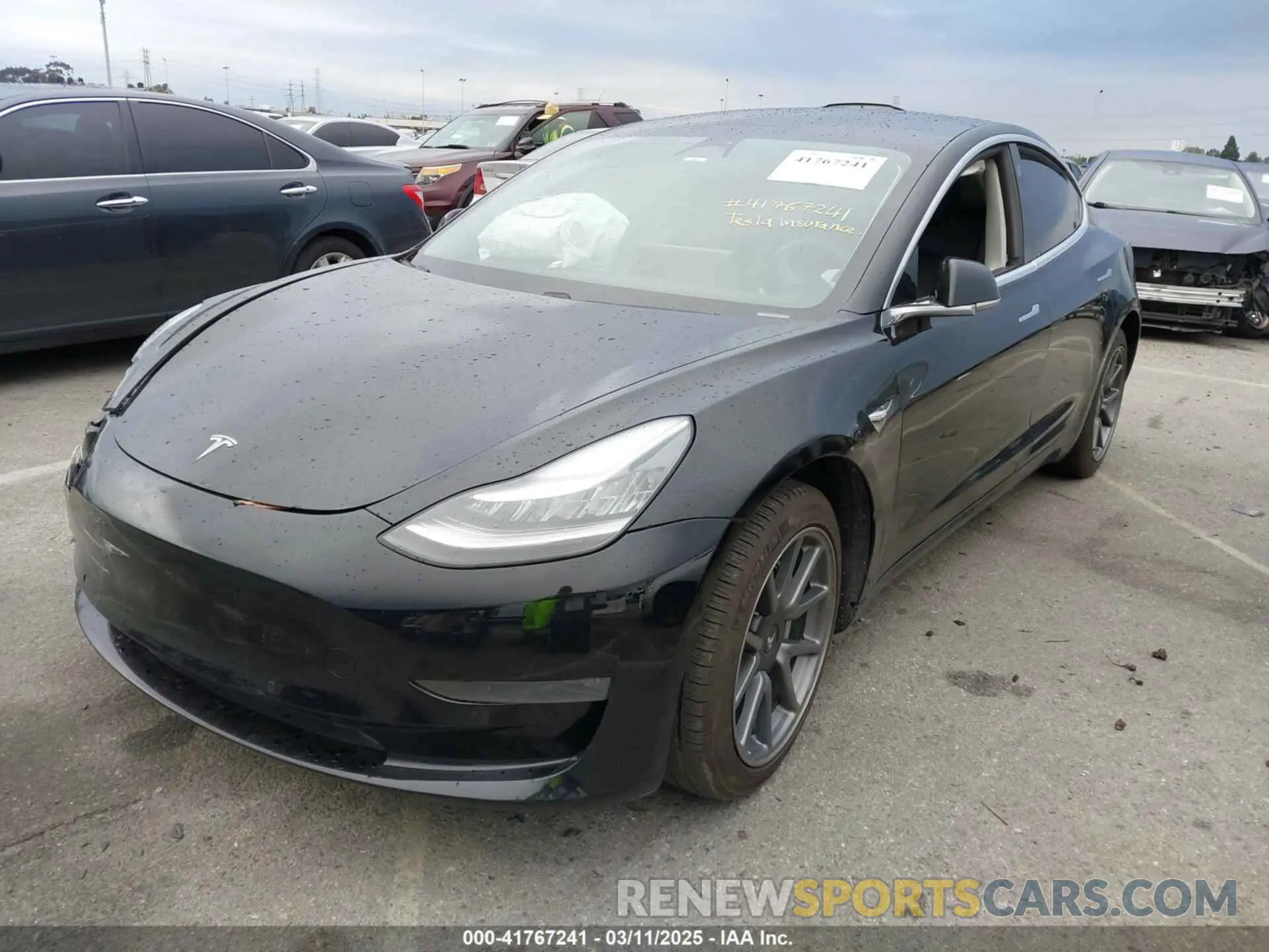 2 Photograph of a damaged car 5YJ3E1EA6KF361808 TESLA MODEL 3 2019