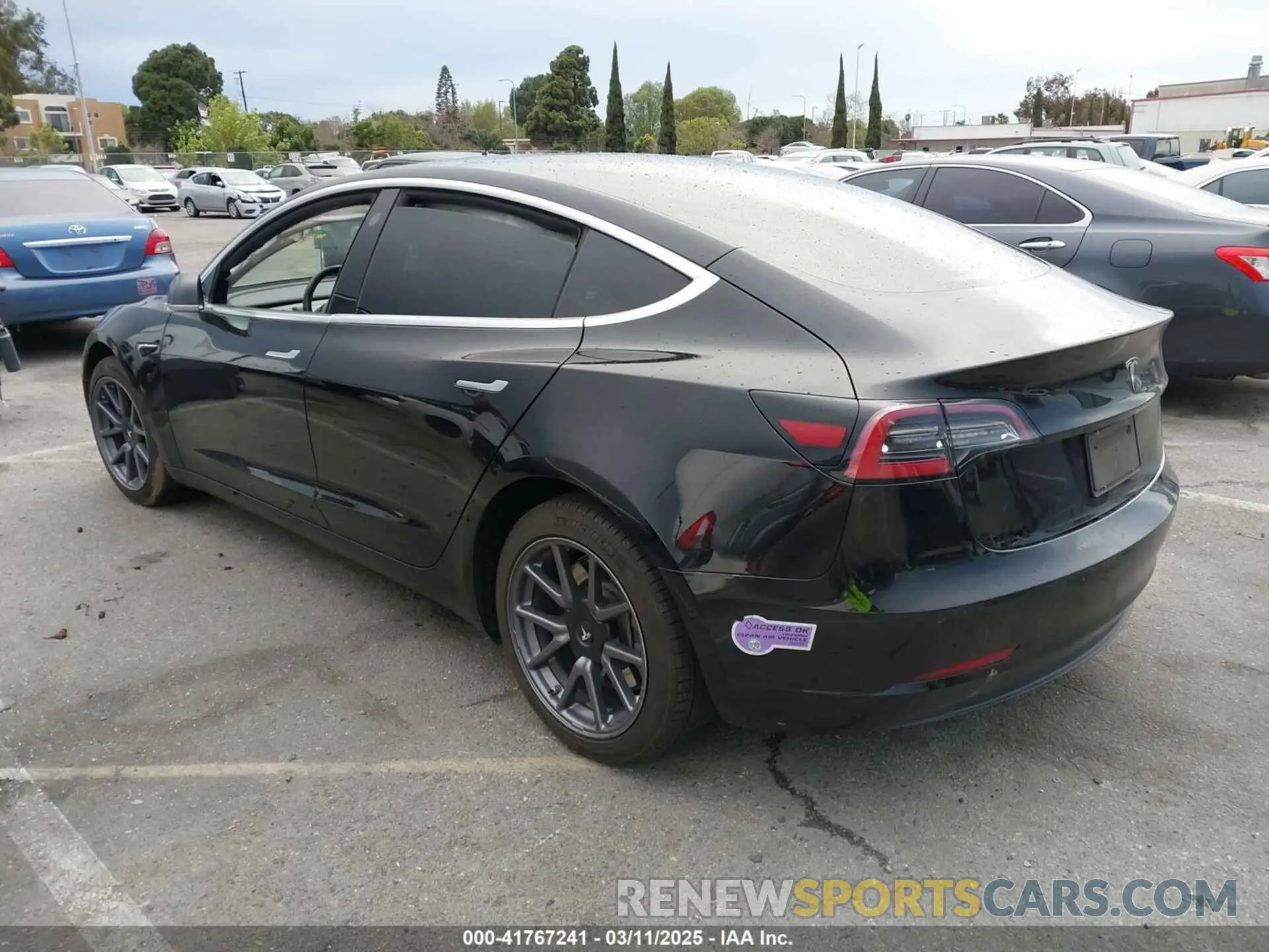 3 Photograph of a damaged car 5YJ3E1EA6KF361808 TESLA MODEL 3 2019
