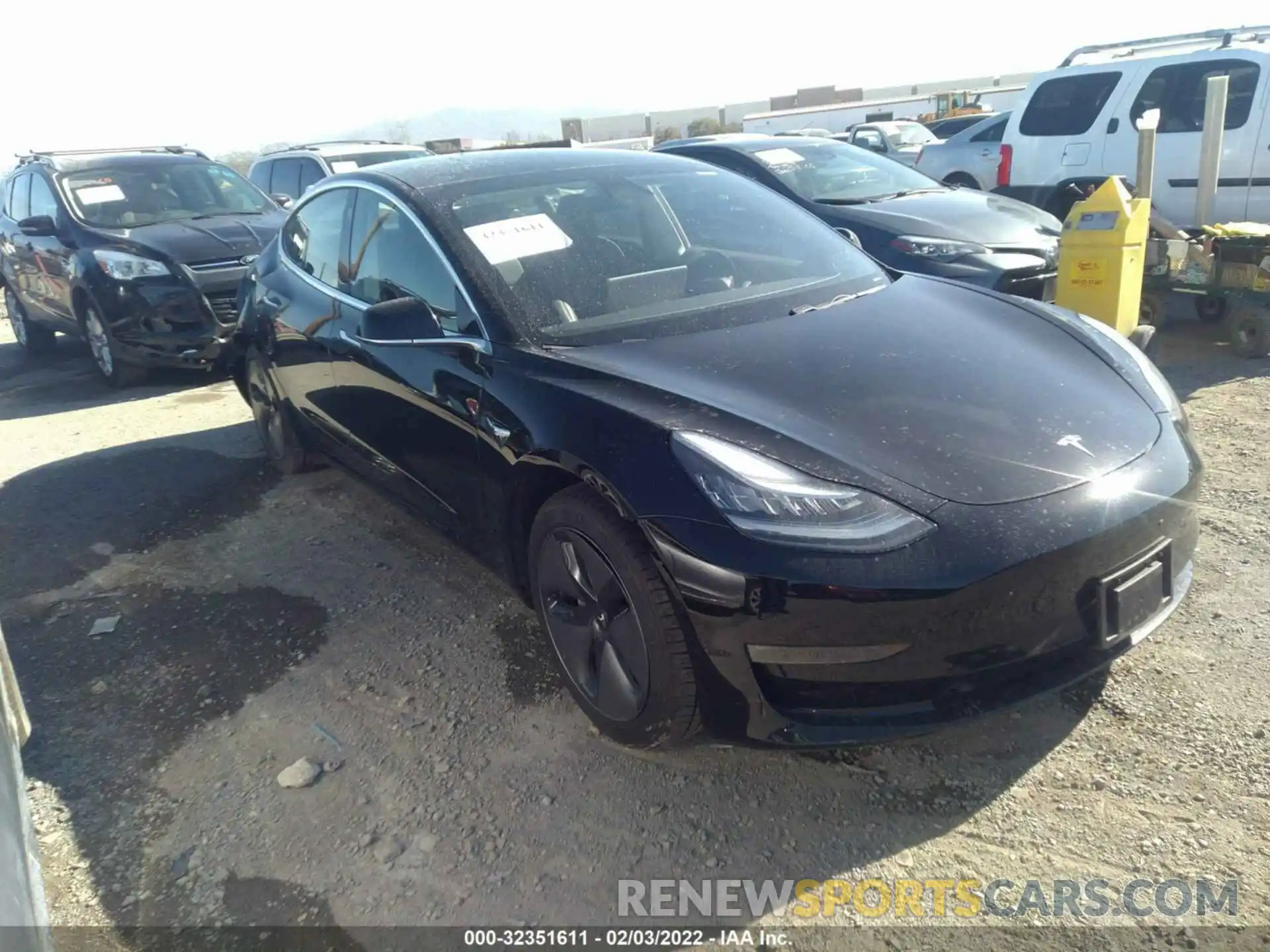 1 Photograph of a damaged car 5YJ3E1EA6KF361940 TESLA MODEL 3 2019