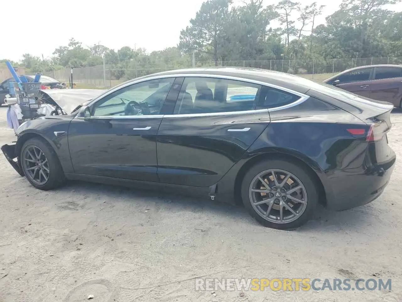 2 Photograph of a damaged car 5YJ3E1EA6KF394744 TESLA MODEL 3 2019