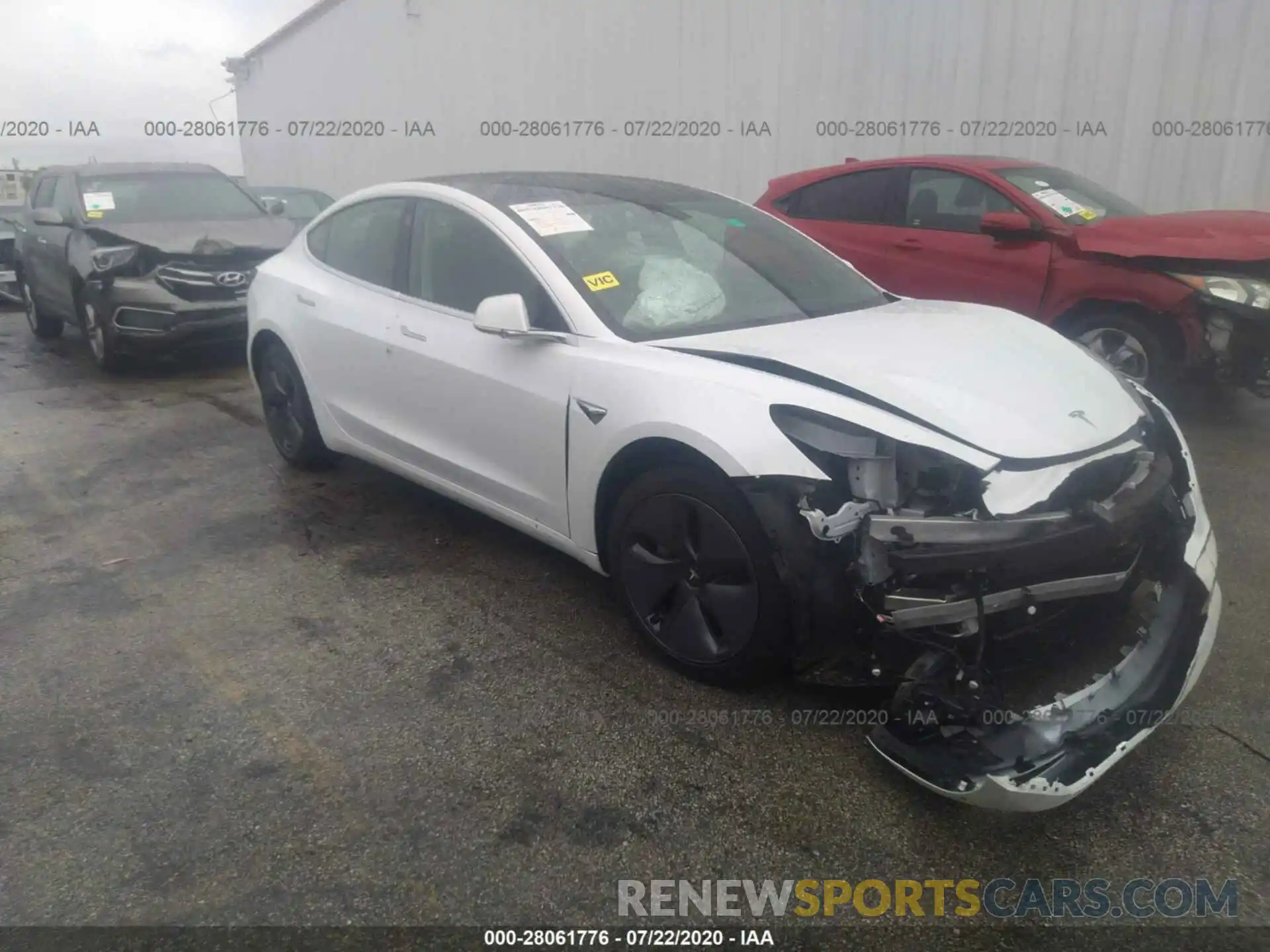 1 Photograph of a damaged car 5YJ3E1EA6KF397143 TESLA MODEL 3 2019