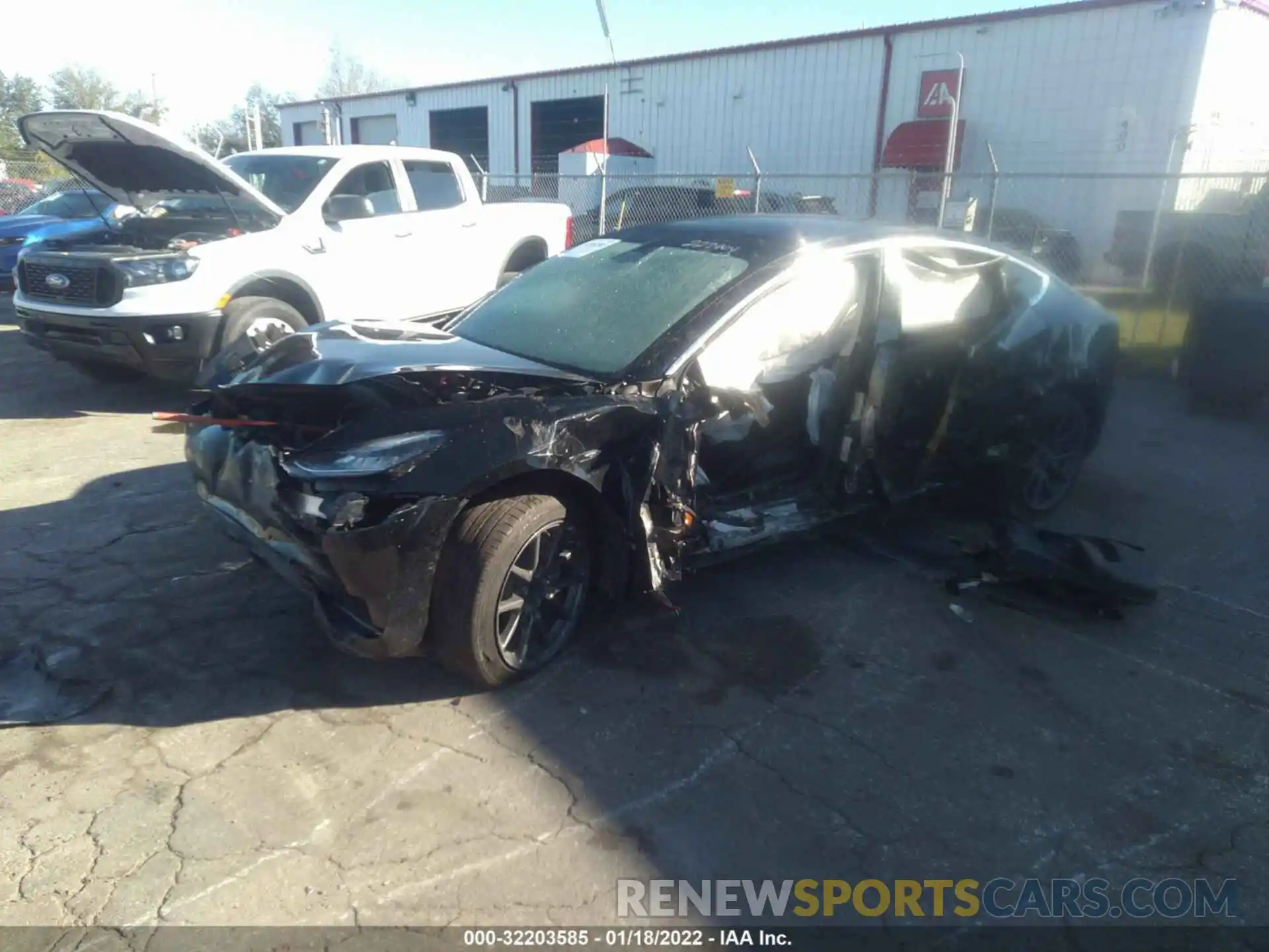 2 Photograph of a damaged car 5YJ3E1EA6KF398230 TESLA MODEL 3 2019