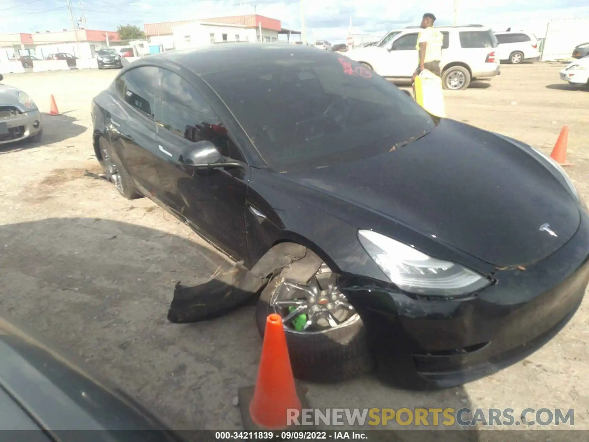 1 Photograph of a damaged car 5YJ3E1EA6KF399491 TESLA MODEL 3 2019