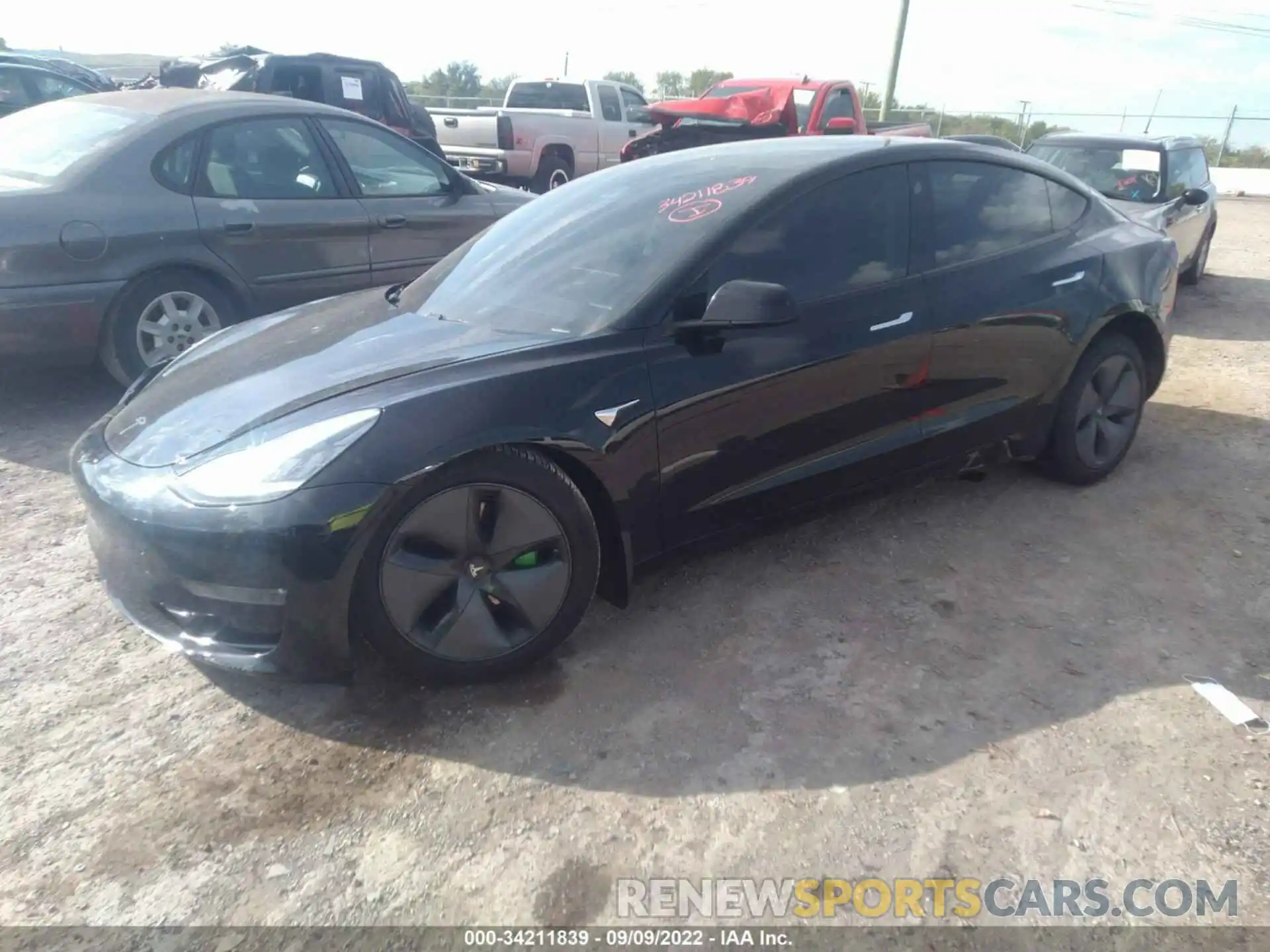 2 Photograph of a damaged car 5YJ3E1EA6KF399491 TESLA MODEL 3 2019