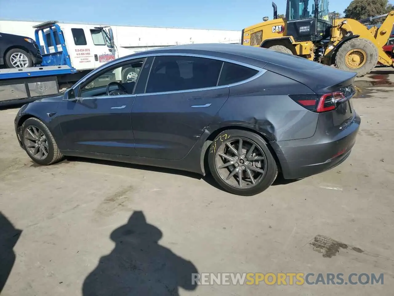 2 Photograph of a damaged car 5YJ3E1EA6KF400333 TESLA MODEL 3 2019