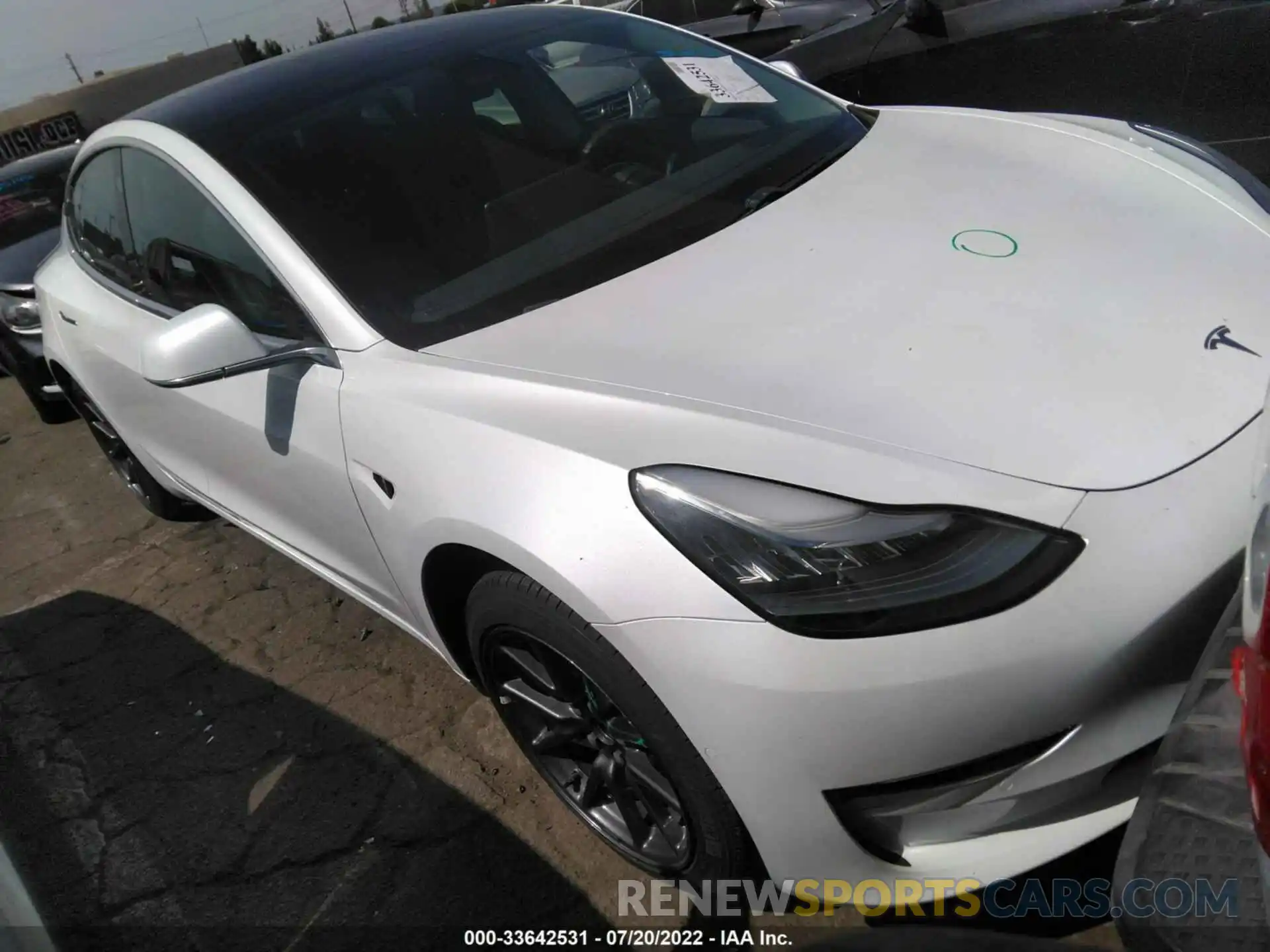 1 Photograph of a damaged car 5YJ3E1EA6KF401420 TESLA MODEL 3 2019