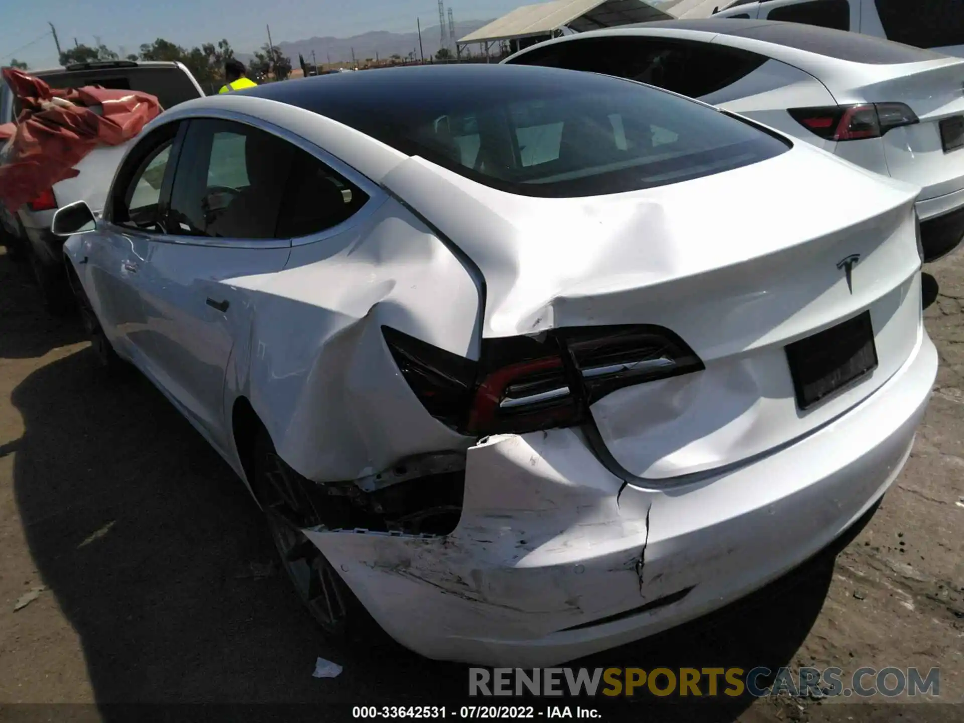 3 Photograph of a damaged car 5YJ3E1EA6KF401420 TESLA MODEL 3 2019