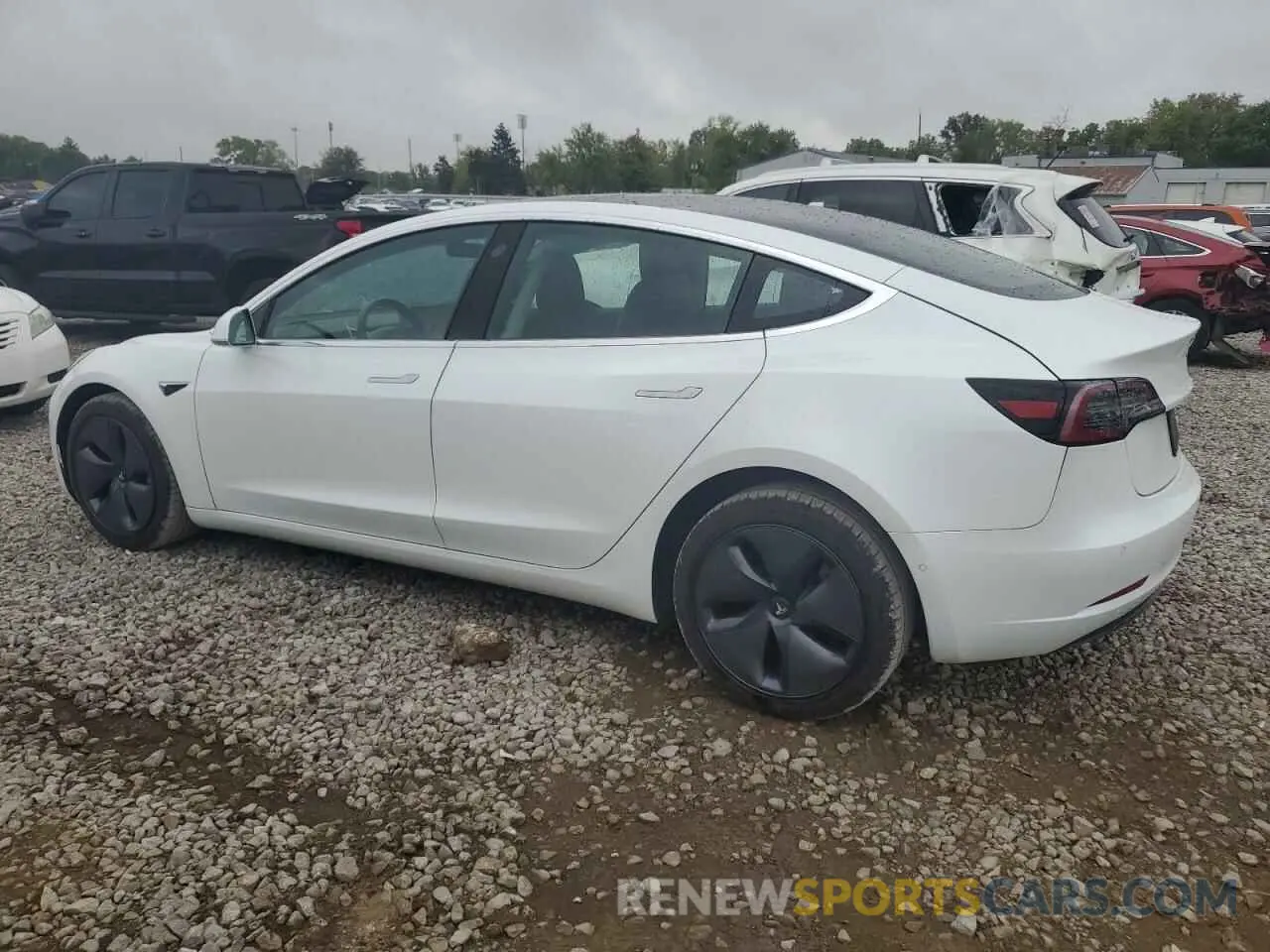 2 Photograph of a damaged car 5YJ3E1EA6KF412224 TESLA MODEL 3 2019