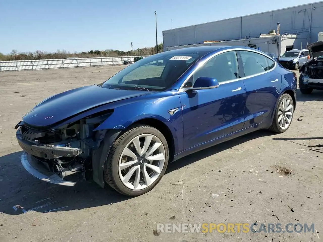 1 Photograph of a damaged car 5YJ3E1EA6KF412837 TESLA MODEL 3 2019