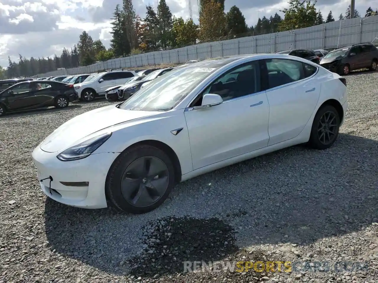 1 Photograph of a damaged car 5YJ3E1EA6KF416662 TESLA MODEL 3 2019