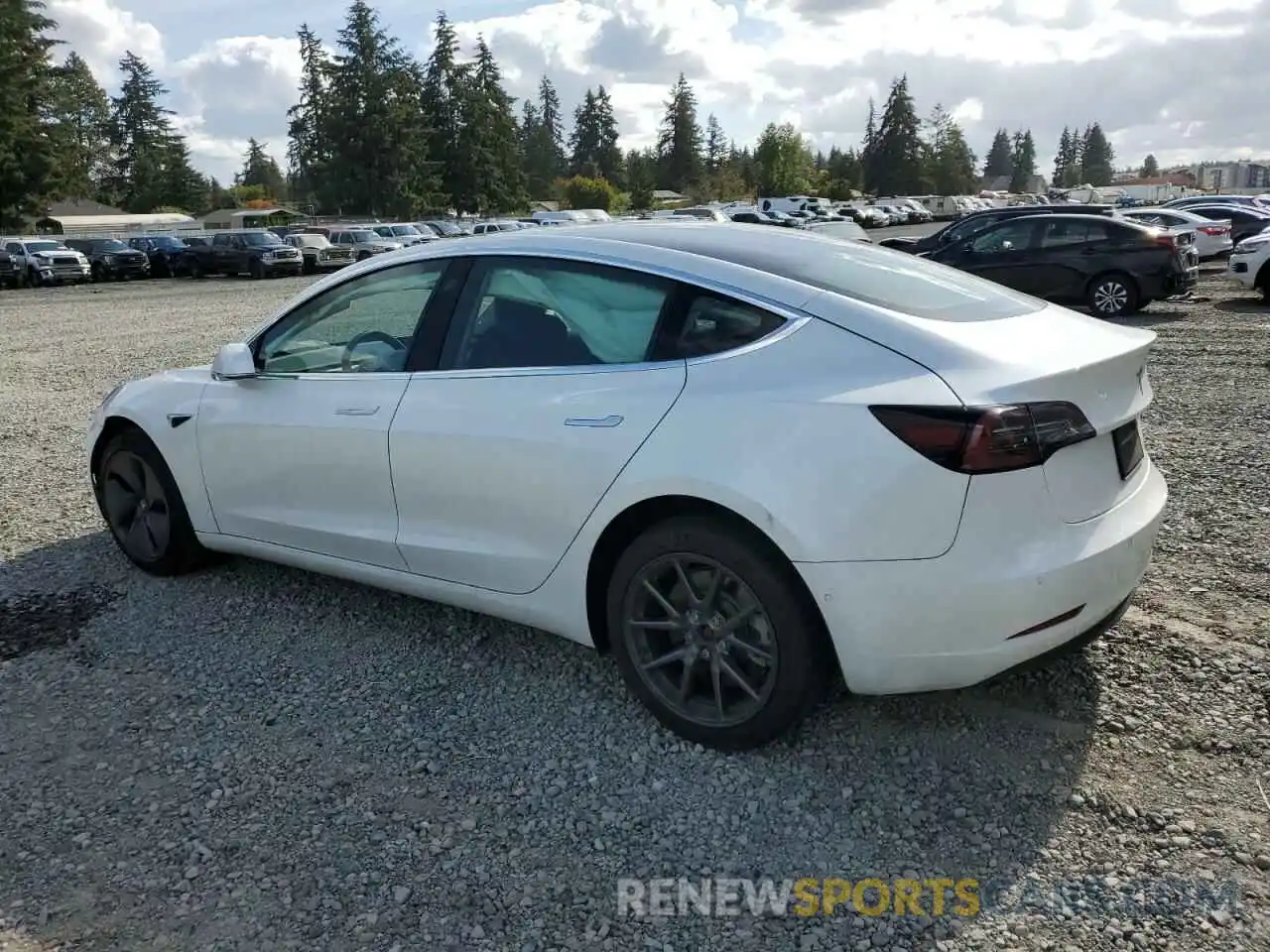 2 Photograph of a damaged car 5YJ3E1EA6KF416662 TESLA MODEL 3 2019