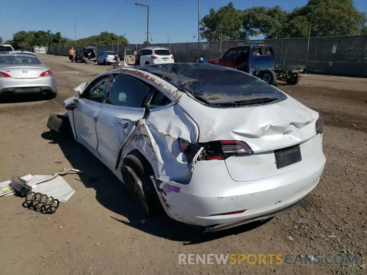 3 Photograph of a damaged car 5YJ3E1EA6KF417553 TESLA MODEL 3 2019