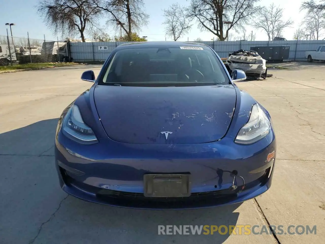 5 Photograph of a damaged car 5YJ3E1EA6KF424907 TESLA MODEL 3 2019