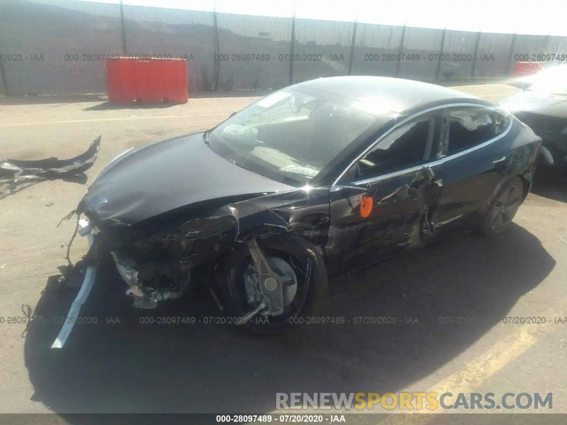 2 Photograph of a damaged car 5YJ3E1EA6KF425751 TESLA MODEL 3 2019