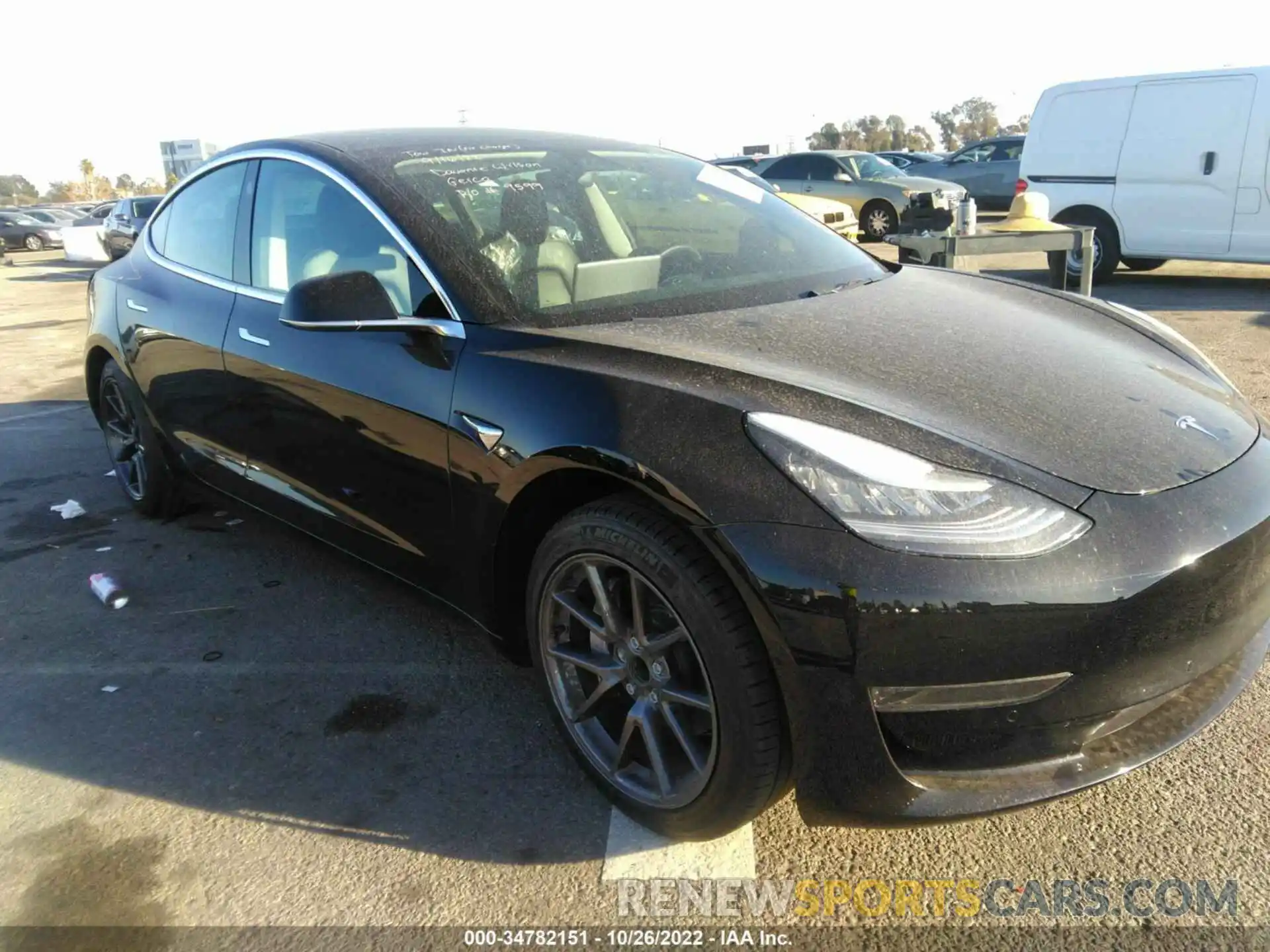 1 Photograph of a damaged car 5YJ3E1EA6KF426754 TESLA MODEL 3 2019