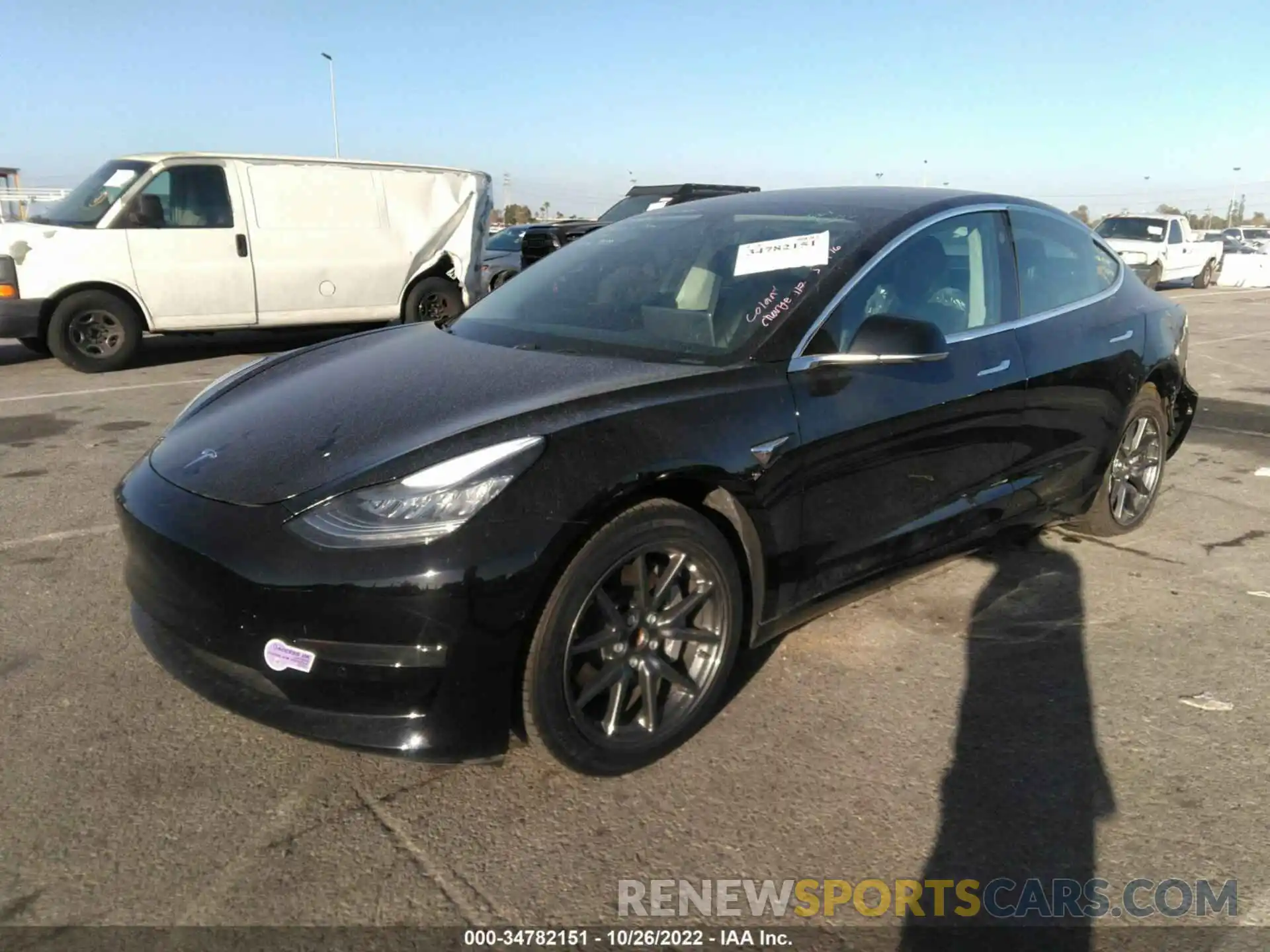 2 Photograph of a damaged car 5YJ3E1EA6KF426754 TESLA MODEL 3 2019