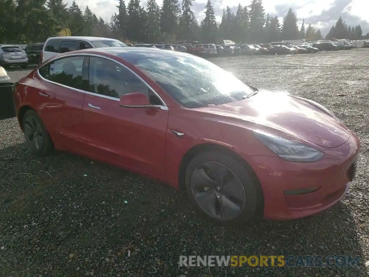 4 Photograph of a damaged car 5YJ3E1EA6KF435714 TESLA MODEL 3 2019