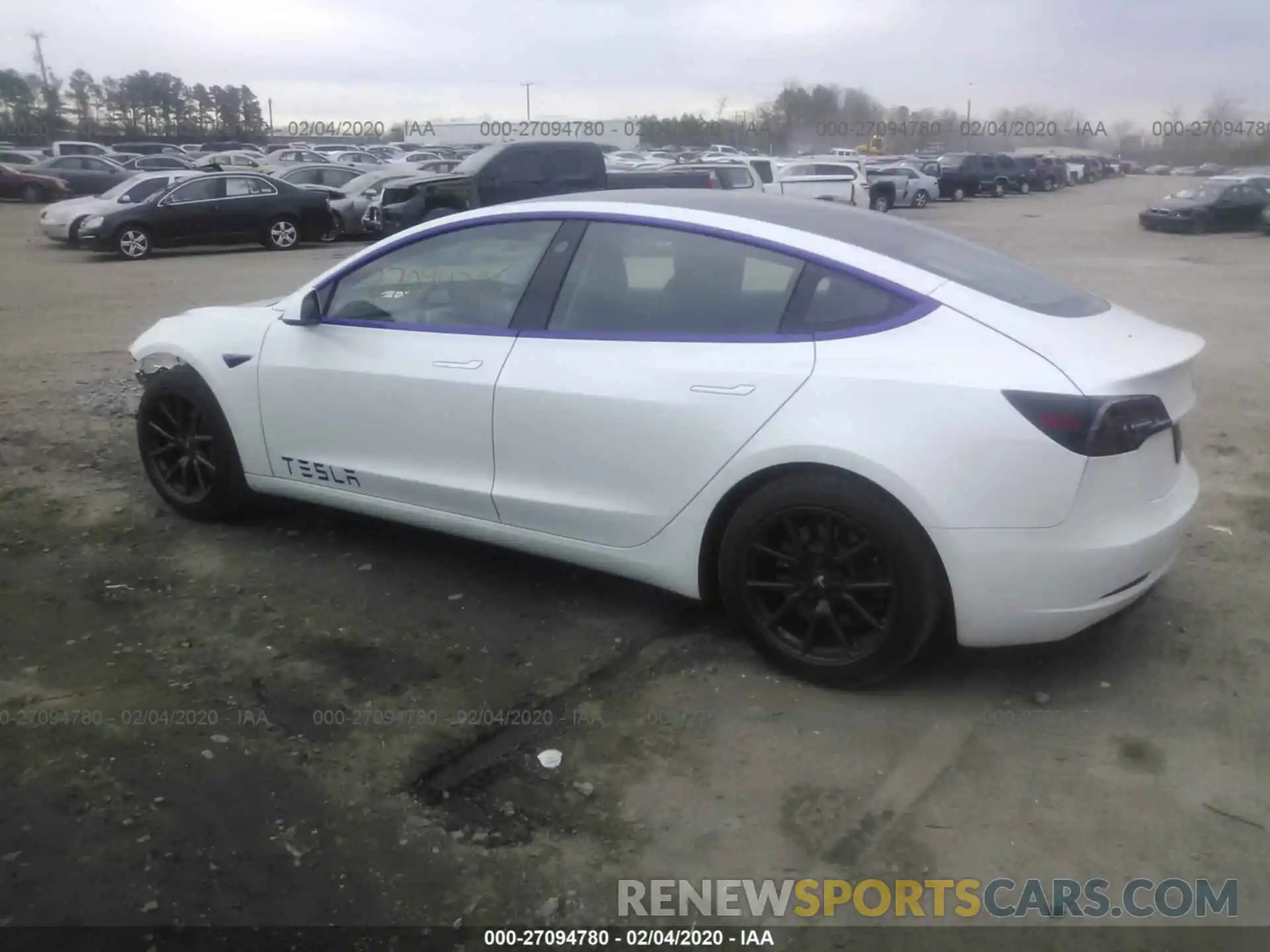 3 Photograph of a damaged car 5YJ3E1EA6KF466882 TESLA MODEL 3 2019