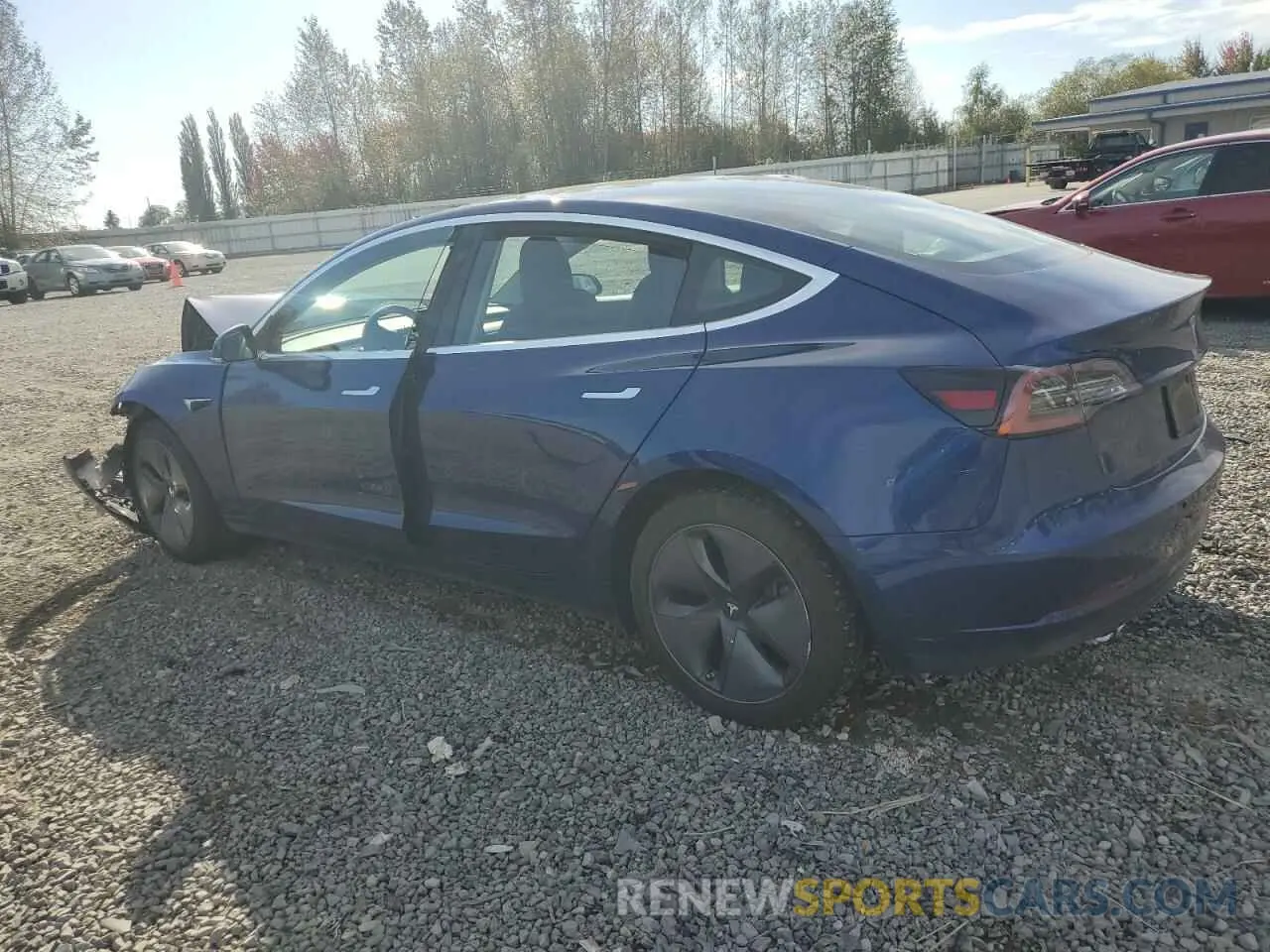 2 Photograph of a damaged car 5YJ3E1EA6KF476165 TESLA MODEL 3 2019