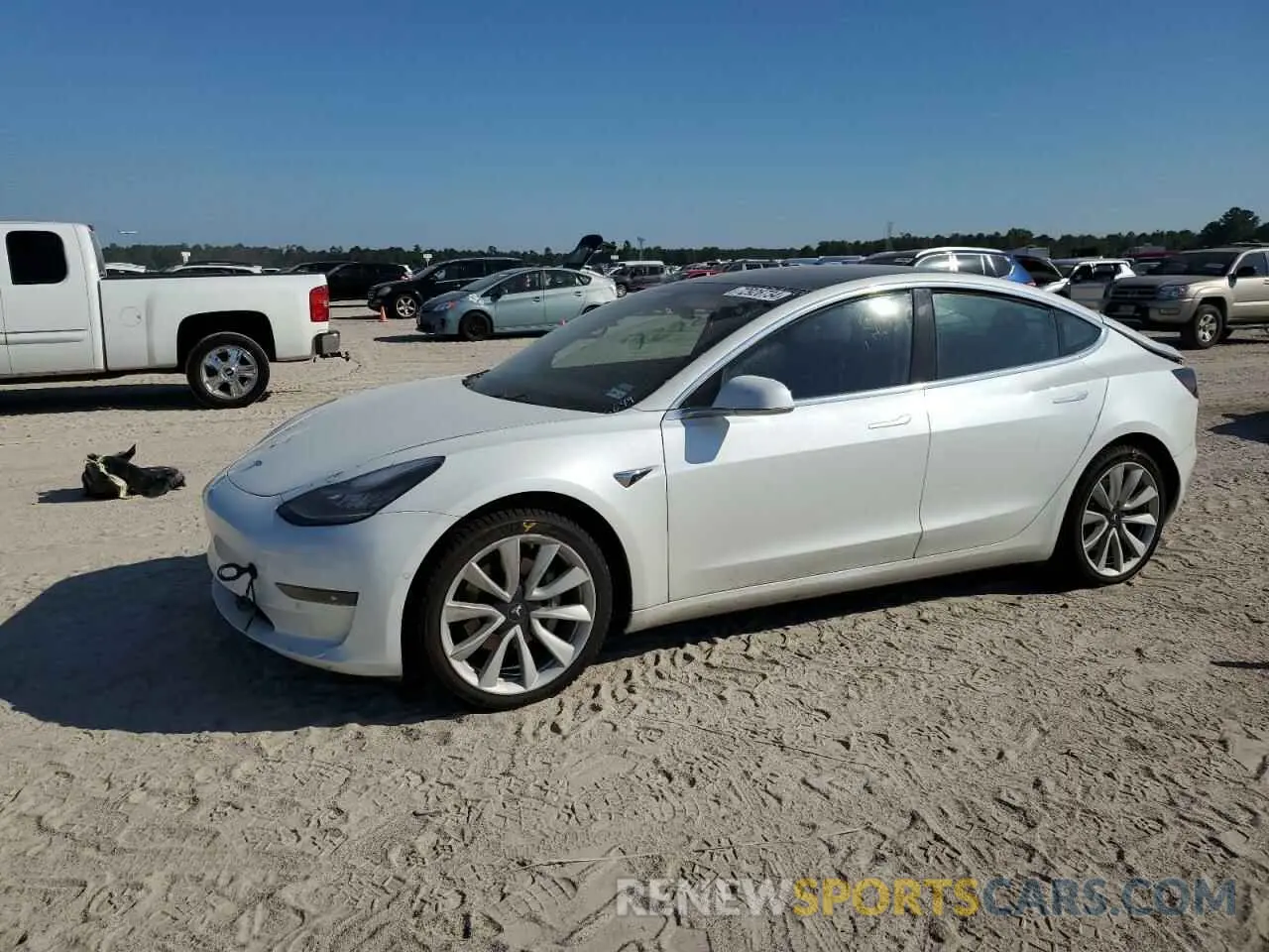 1 Photograph of a damaged car 5YJ3E1EA6KF476649 TESLA MODEL 3 2019