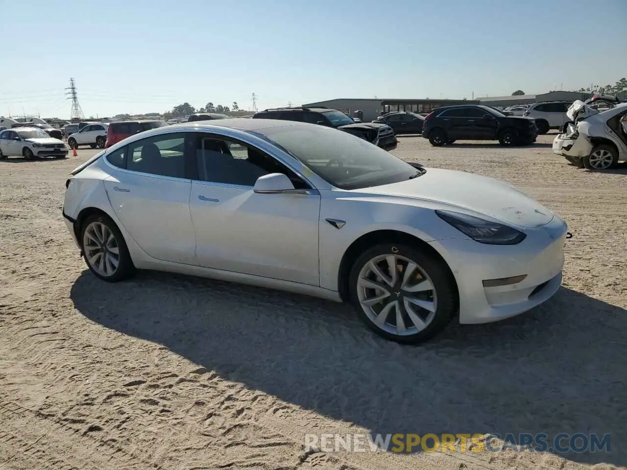 4 Photograph of a damaged car 5YJ3E1EA6KF476649 TESLA MODEL 3 2019