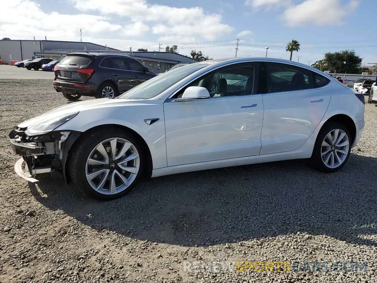 1 Photograph of a damaged car 5YJ3E1EA6KF476702 TESLA MODEL 3 2019