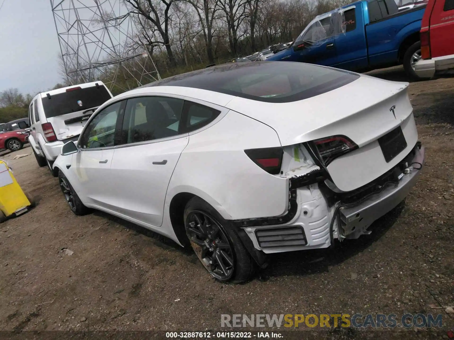 3 Photograph of a damaged car 5YJ3E1EA6KF485867 TESLA MODEL 3 2019