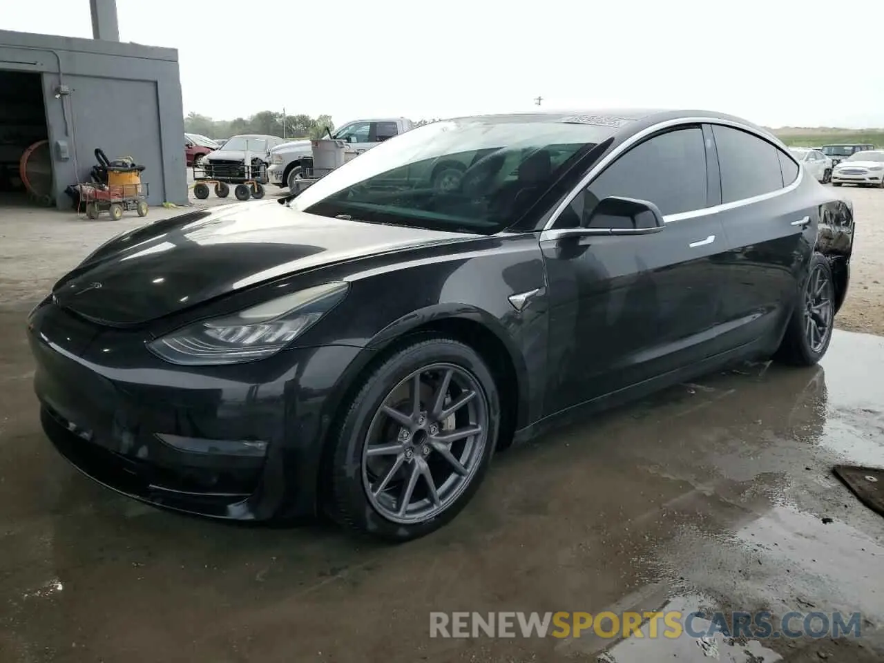 1 Photograph of a damaged car 5YJ3E1EA7KF296824 TESLA MODEL 3 2019